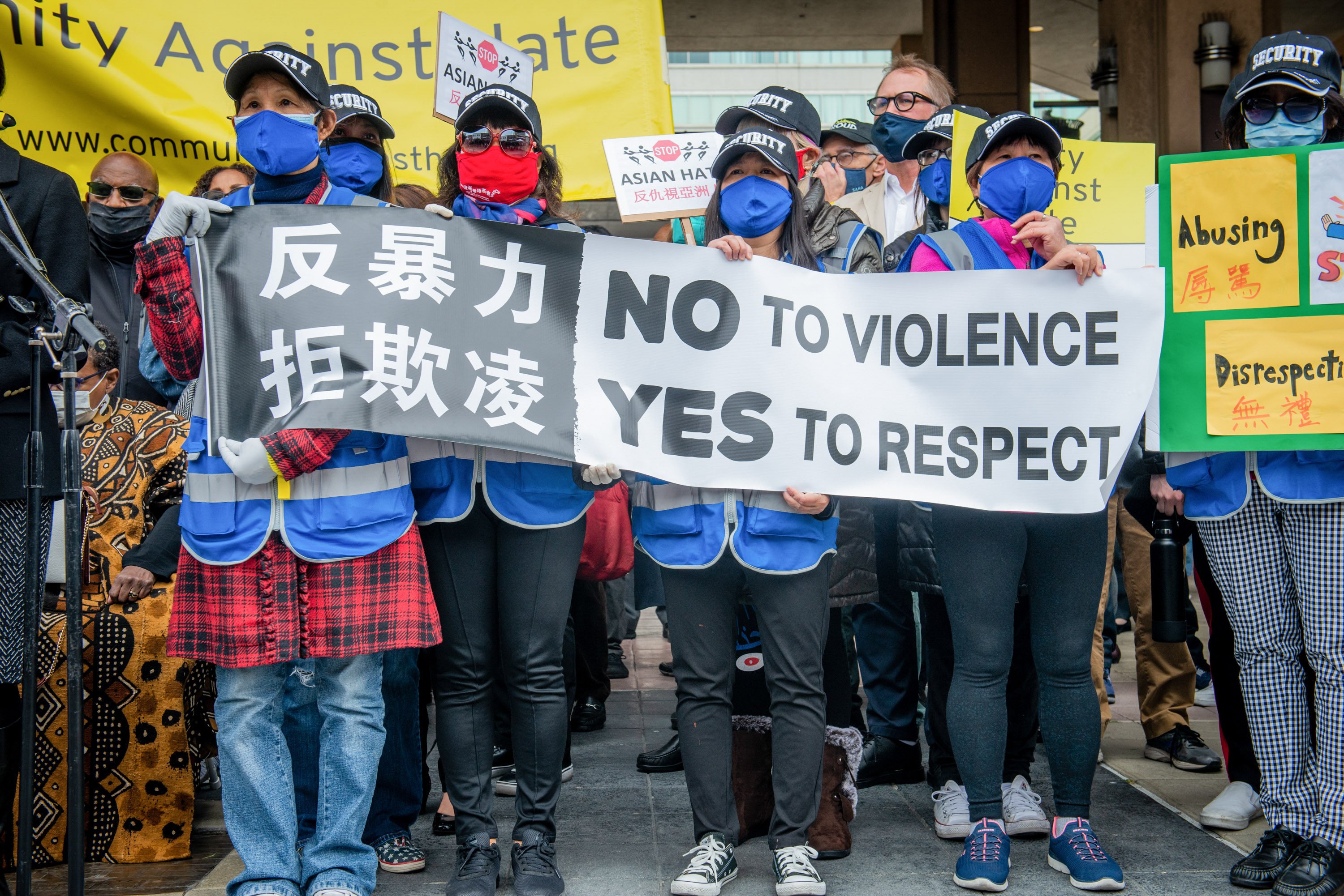 Demonstrators in Oakland, California, in 2021 protesting hate incidents against Asians. Photo: SOPA Images via ZUMA Wire/dpa