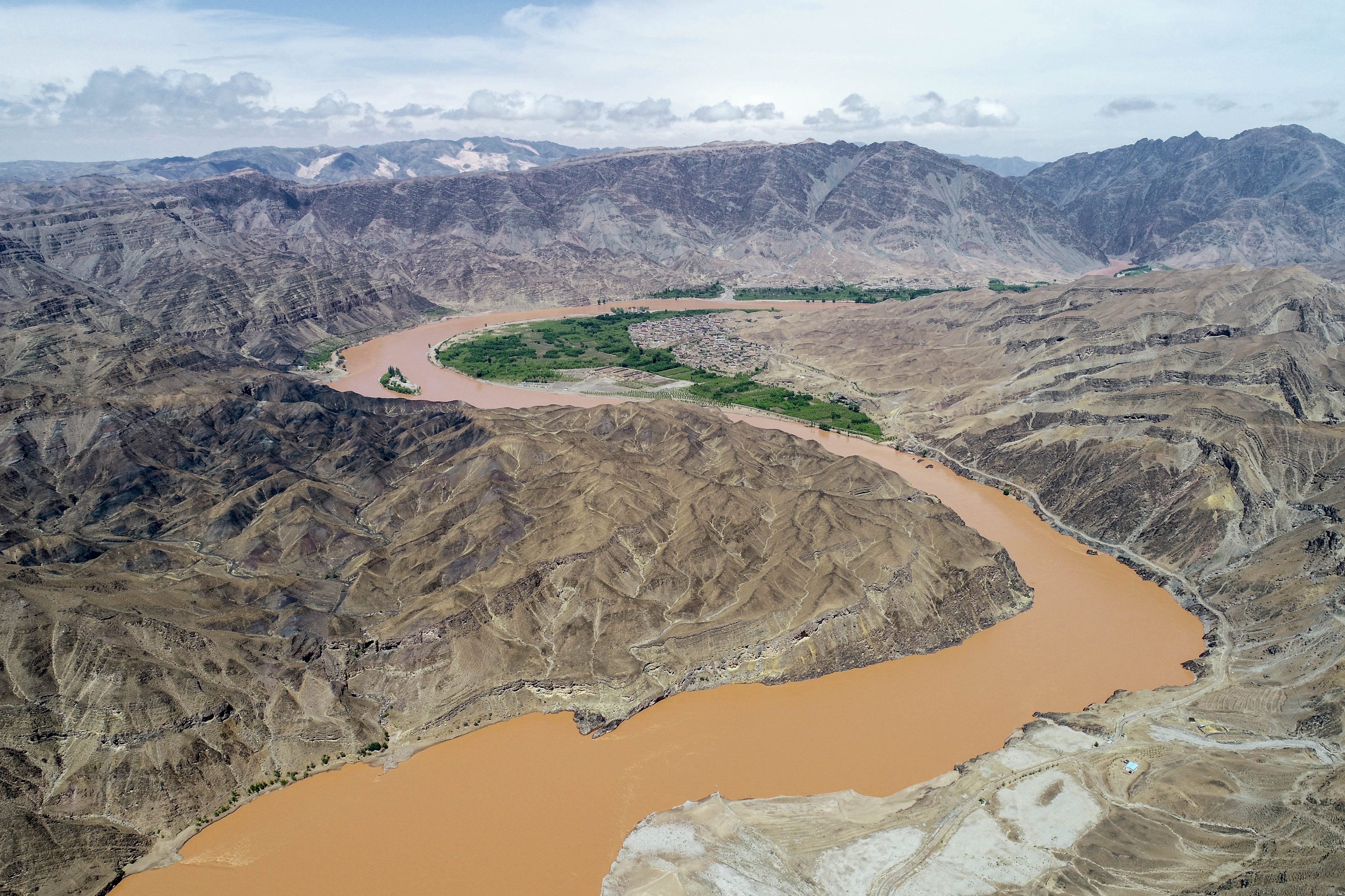 The Heishanxia section of the Yellow River in China’s Ningxia Hui autonomous region. Photo: Xinhua 