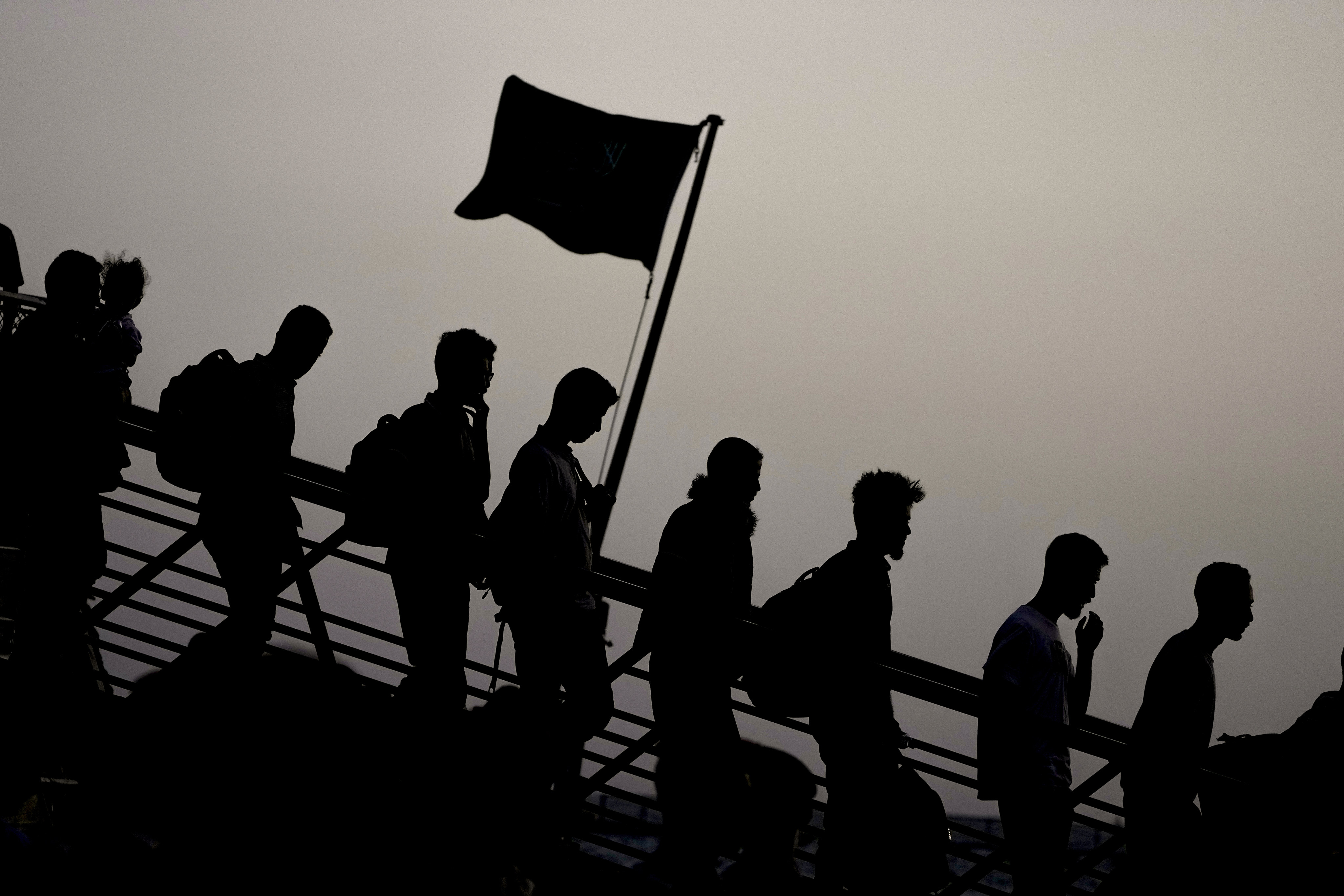 Yemeni evacuees disembark after docking at Jeddah port, Saudi Arabia. The Sudan fighting, which broke out after months of escalating tension between the country’s military and a rival paramilitary group, has so far killed at least 550 people and displaced hundreds of thousands. Photo: AP