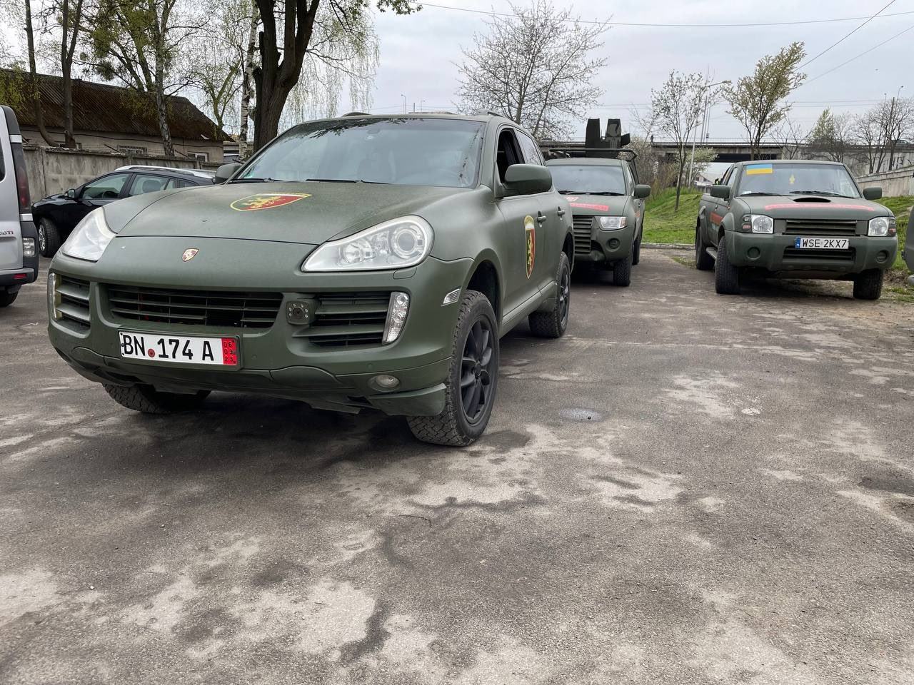 The Porsche is just one of the 244 vehicles Car4Ukraine has retrofitted and sent to serve the Ukrainian military. Photo: Car4Ukraine 