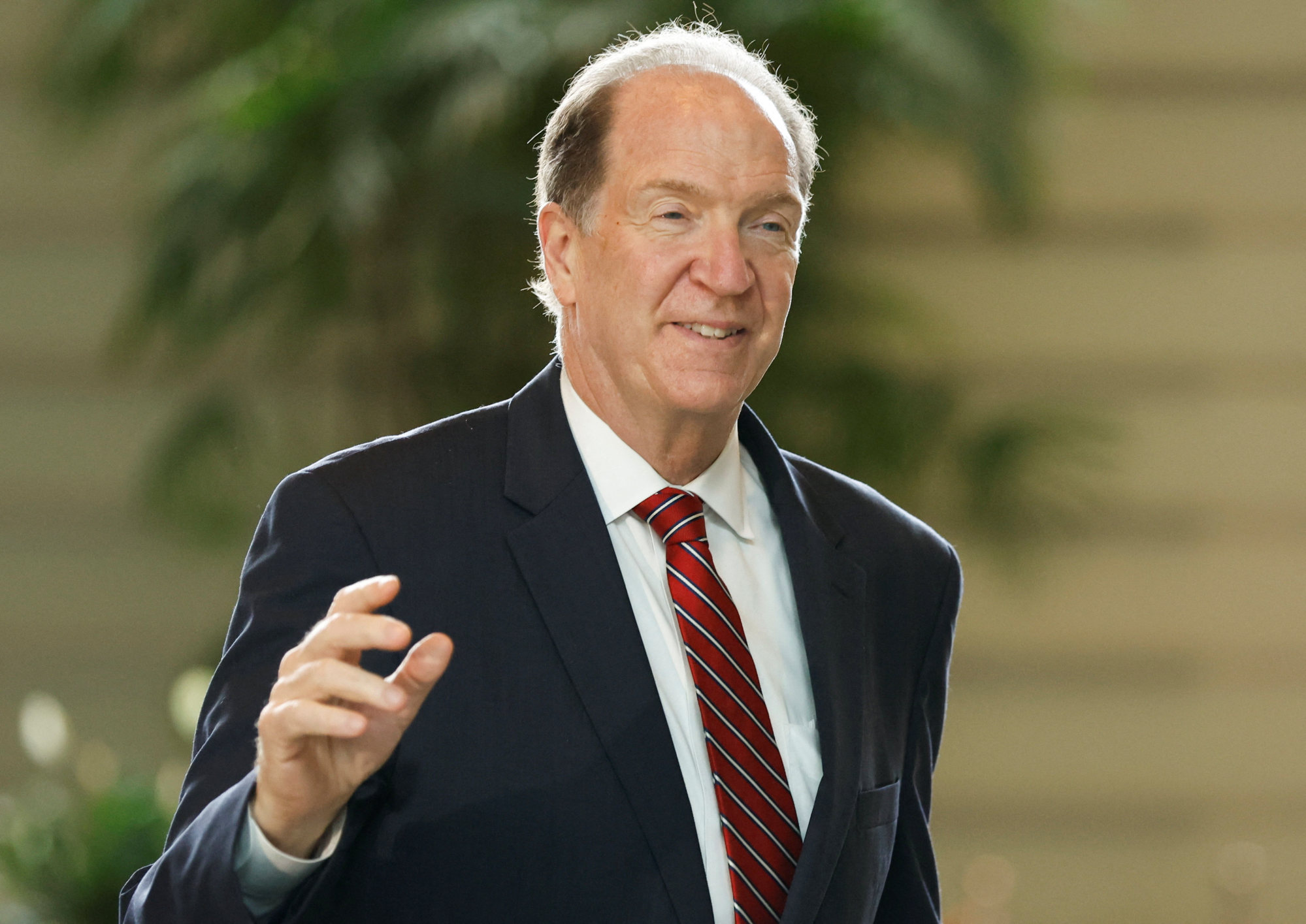 David Malpass, president of the World Bank Group, arrives for a meeting with Japan’s Prime Minister Fumio Kishida (not in picture) at Kishida’s official residence in Tokyo, Japan September 13, 2022. Photo: REUTERS