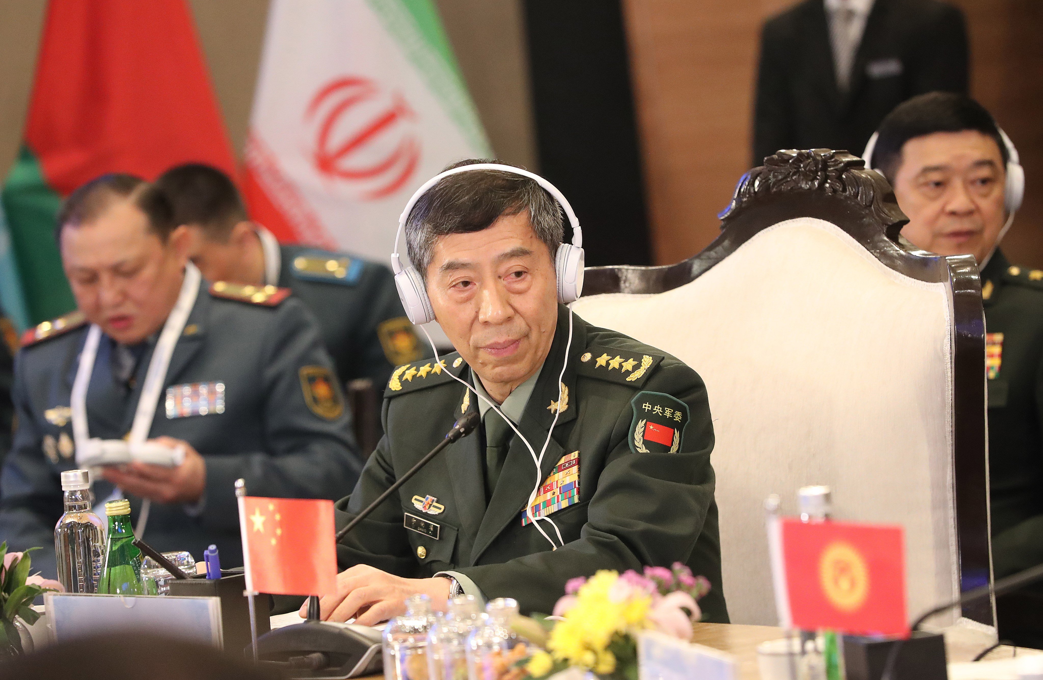 Chinese Defence Minister Li Shangfu has called for the militaries of China and Pakistan to “work together to safeguard the security interests of both countries and the region”. Photo: EPA-EFE 