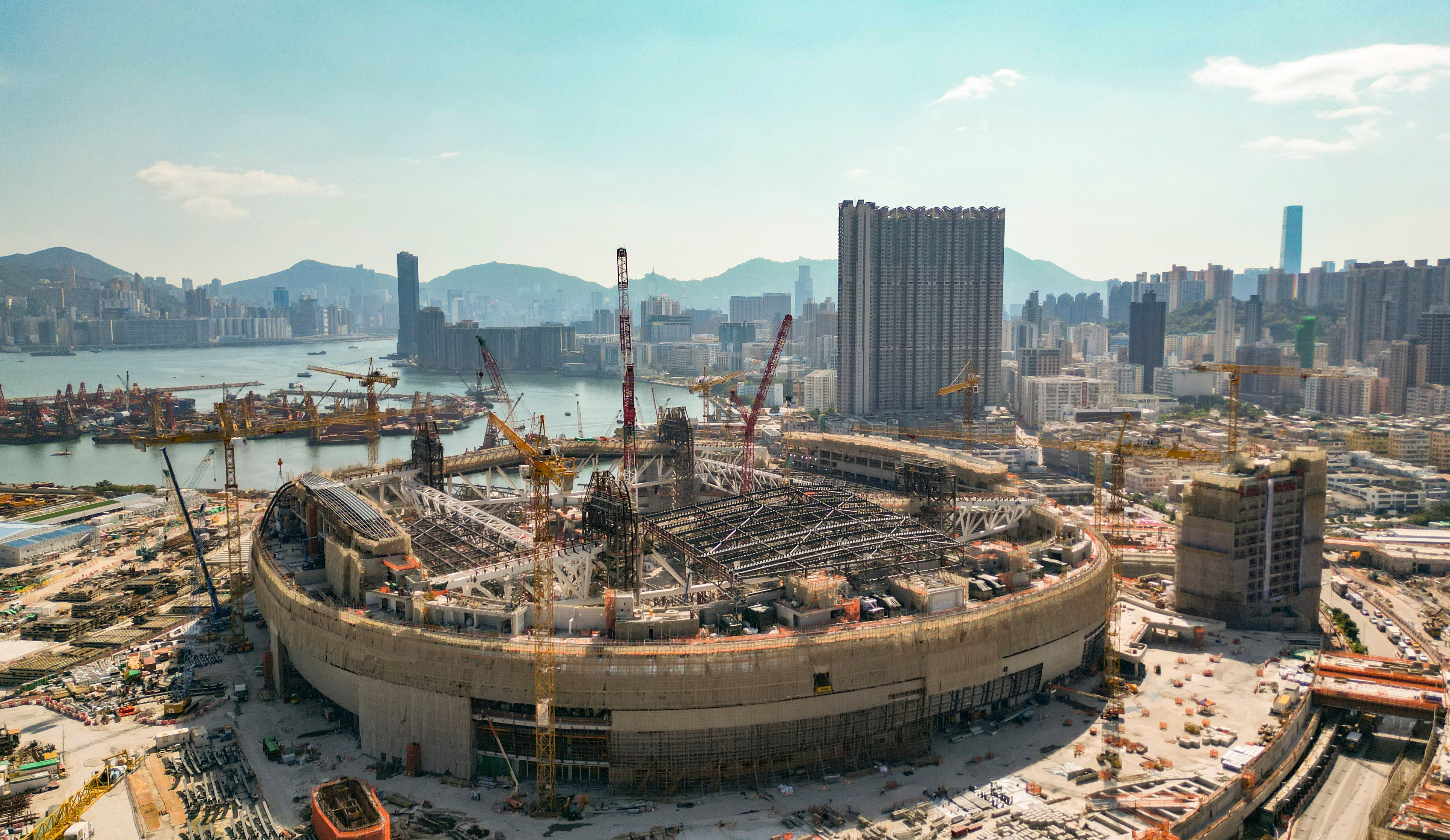 Work at Kai Tak Sport Park was delayed during the pandemic but it will open by the end of 2024, officials have said. Photo: Dickson Lee