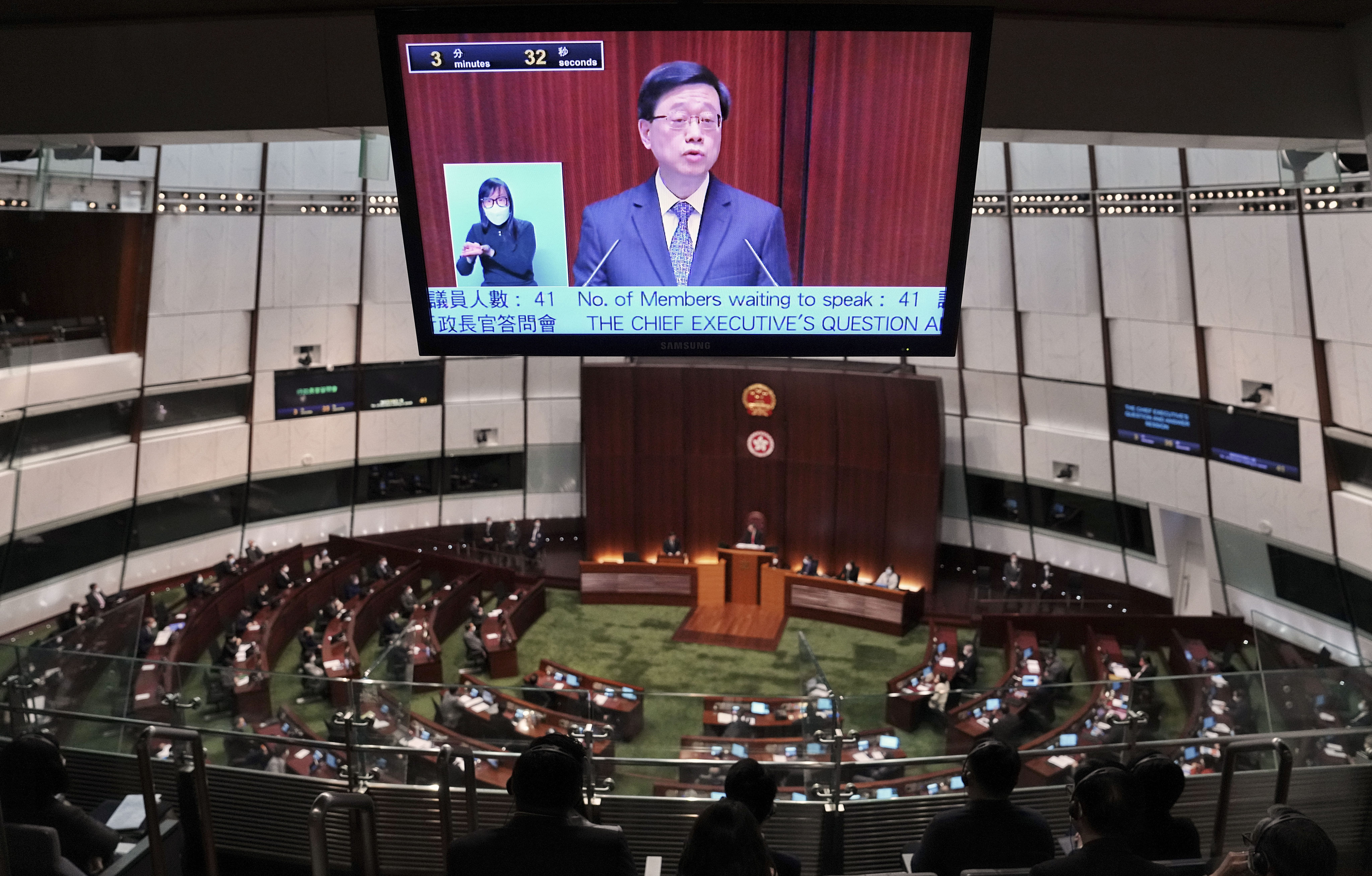 It has been common practice for Hong Kong’s chief executive to take questions regularly from lawmakers to update them on the government’s work. Photo: Elson Li