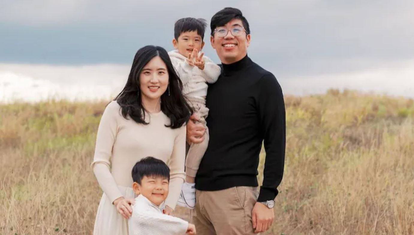 A photo from a GoFundMe page shows Cindy Cho, Kyu Song Cho and their sons.  Photo: GoFundMe