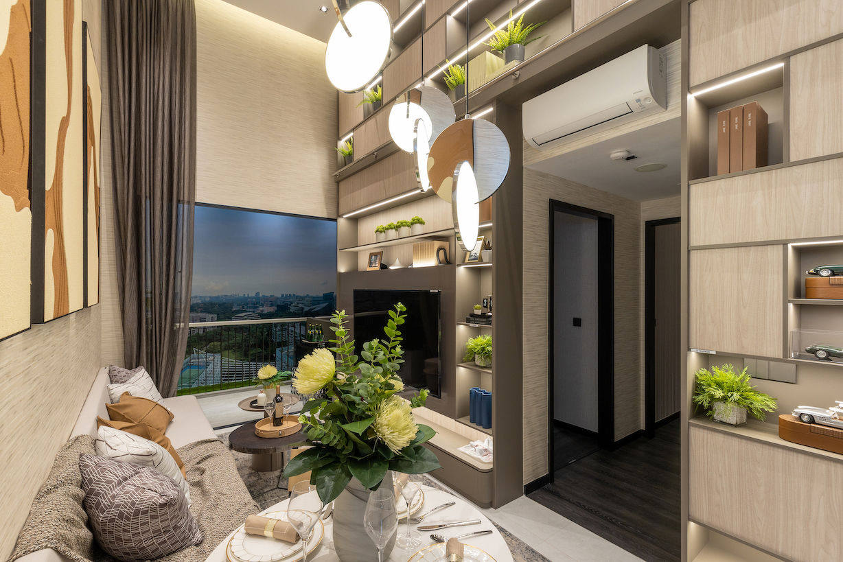 A show flat at Blossoms by the Park, which opened two days after the cooling measures and sold about 75 per cent of its apartments on the first day. Photo: EdgeProp Singapore 