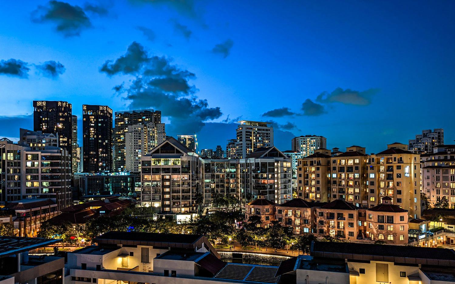 Luxury condominium buildings in the Robertson Quay area of Singapore. Photo: EdgeProp Singapore