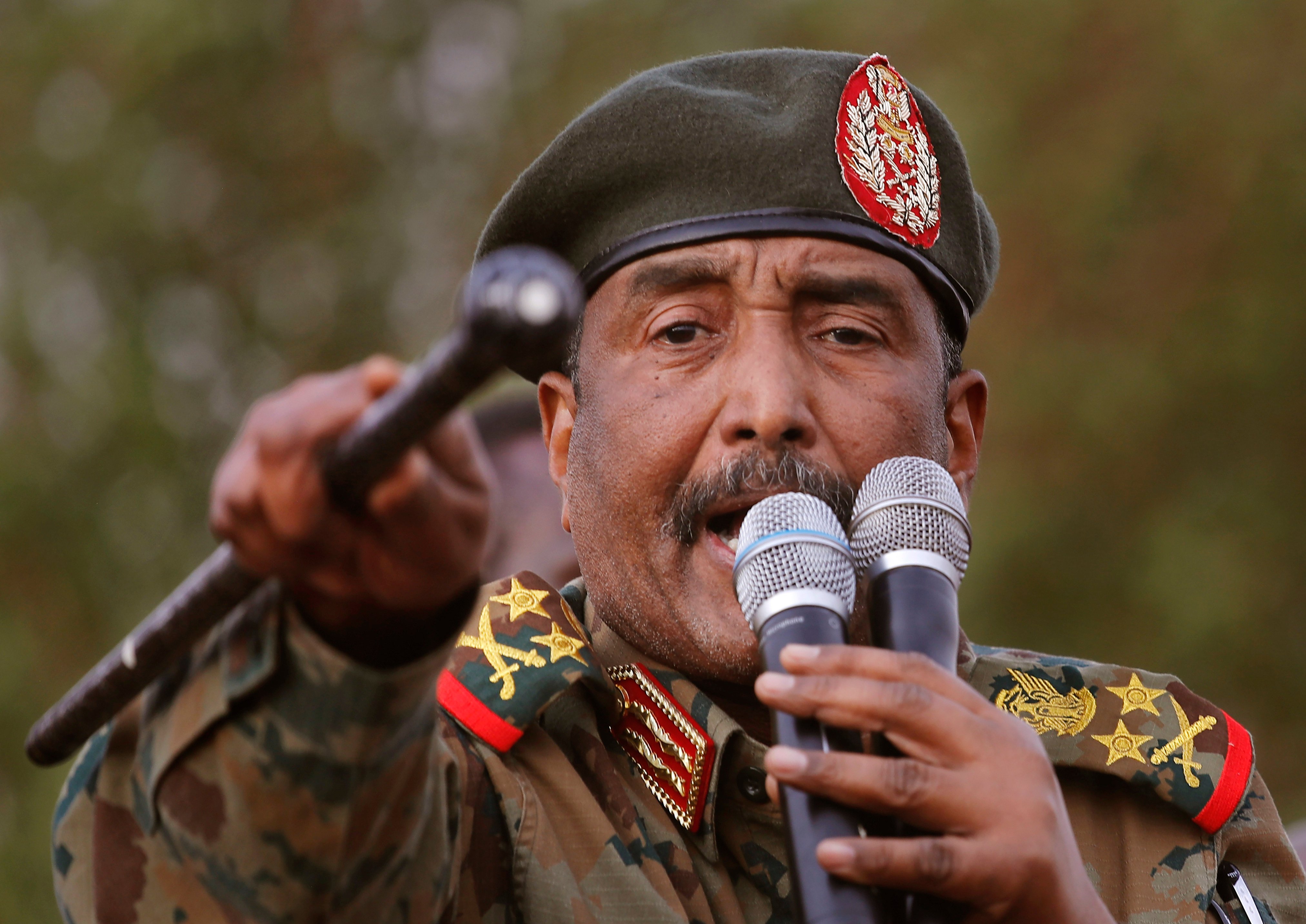 Sudan’s army chief Abdel Fattah al-Burhan has accused the rival Rapid Support Forces (RSF) of recruiting fighters from troubled nearby countries. File photo: AP