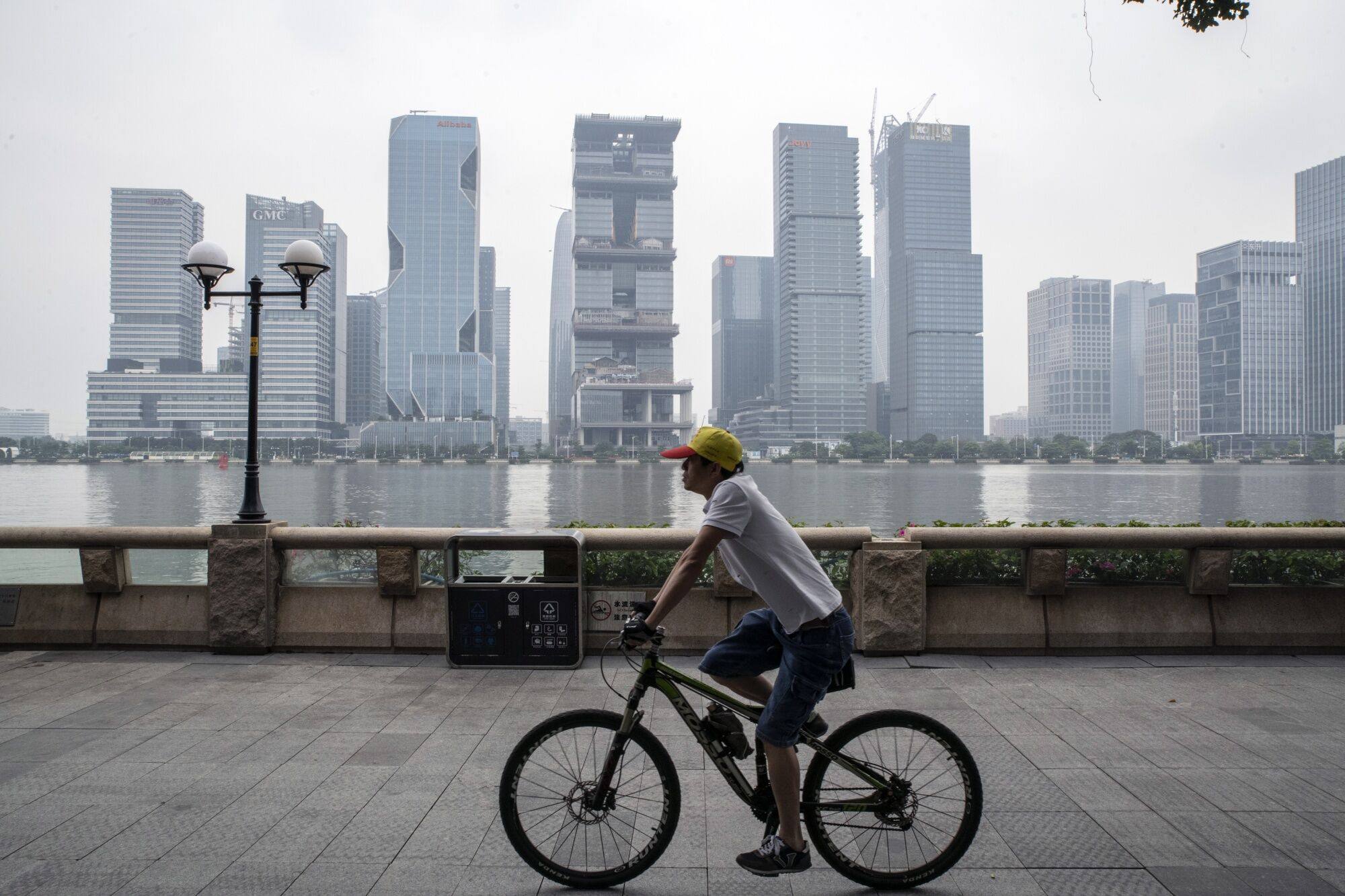 Buildings in the Pazhou area of Guangzhou, China, are seen May 9. The Chinese government has scrambled to revive the property market since the relaxation of Covid curbs. Photo: Bloomberg