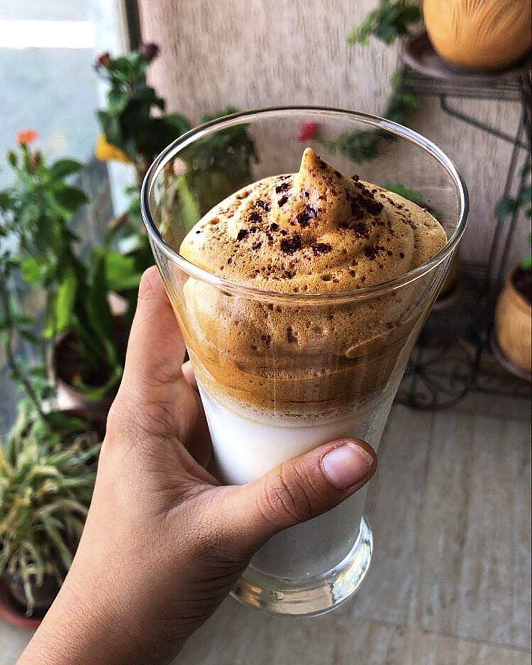 If you simply must try every new food trend on Instagram or Tik Tok, from dalgona coffee  (pictured) to baked feta pasta, you have Foodmo, or fear of missing out on trendy food on social media. Photo: Instagram / @grub_queeen