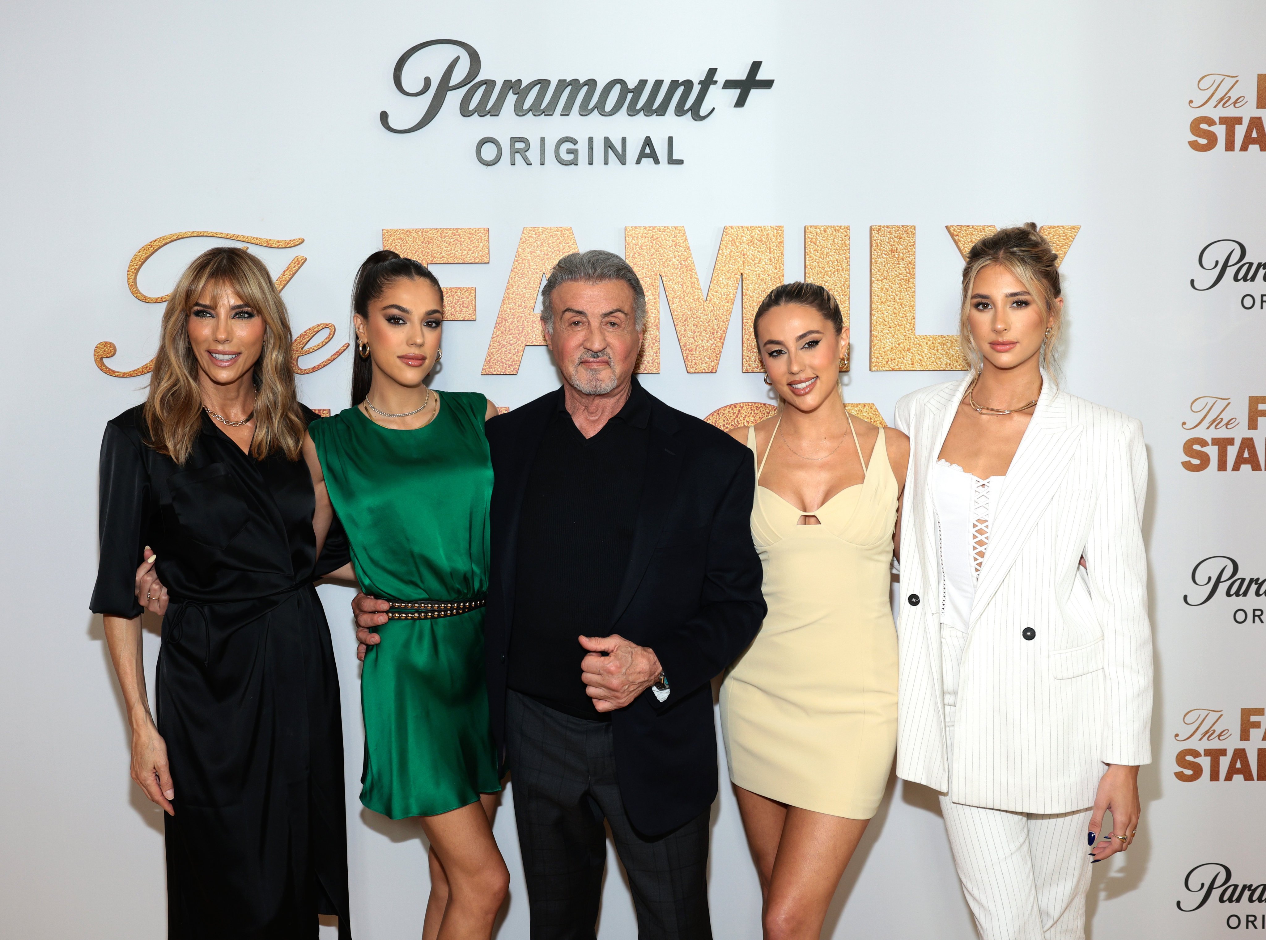 The Stallone family – Sylvester, his wife Jennifer and his daughters Sophia, Sistine and Scarlet Rose – are starring in new reality series The Family Stallone. Photo: Getty Images