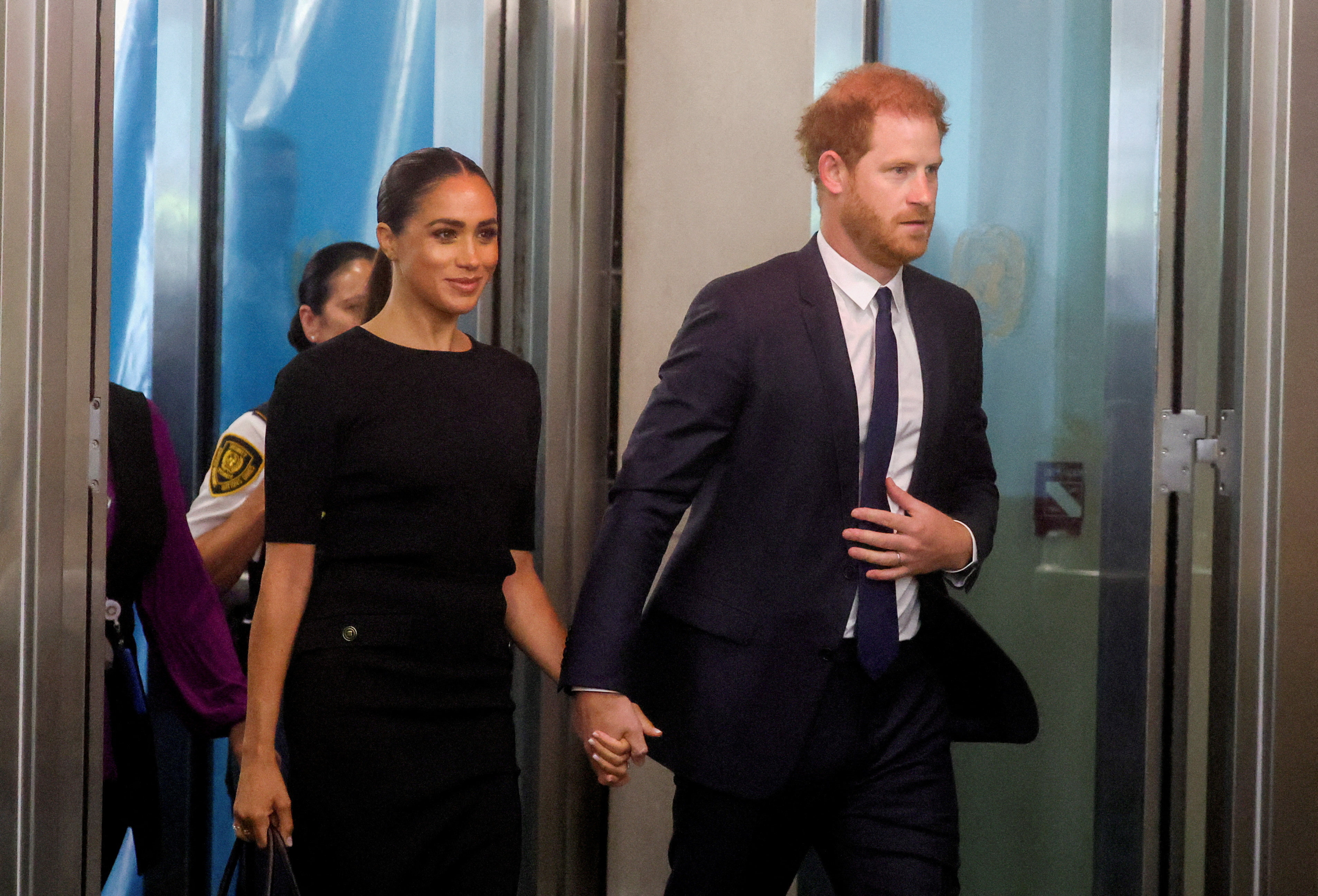 Competing claims surfaced over Prince Harry and his wife Meghan’s purported involvement in a “near catastrophic car chase” with paparazzi in New York. Photo: Reuters