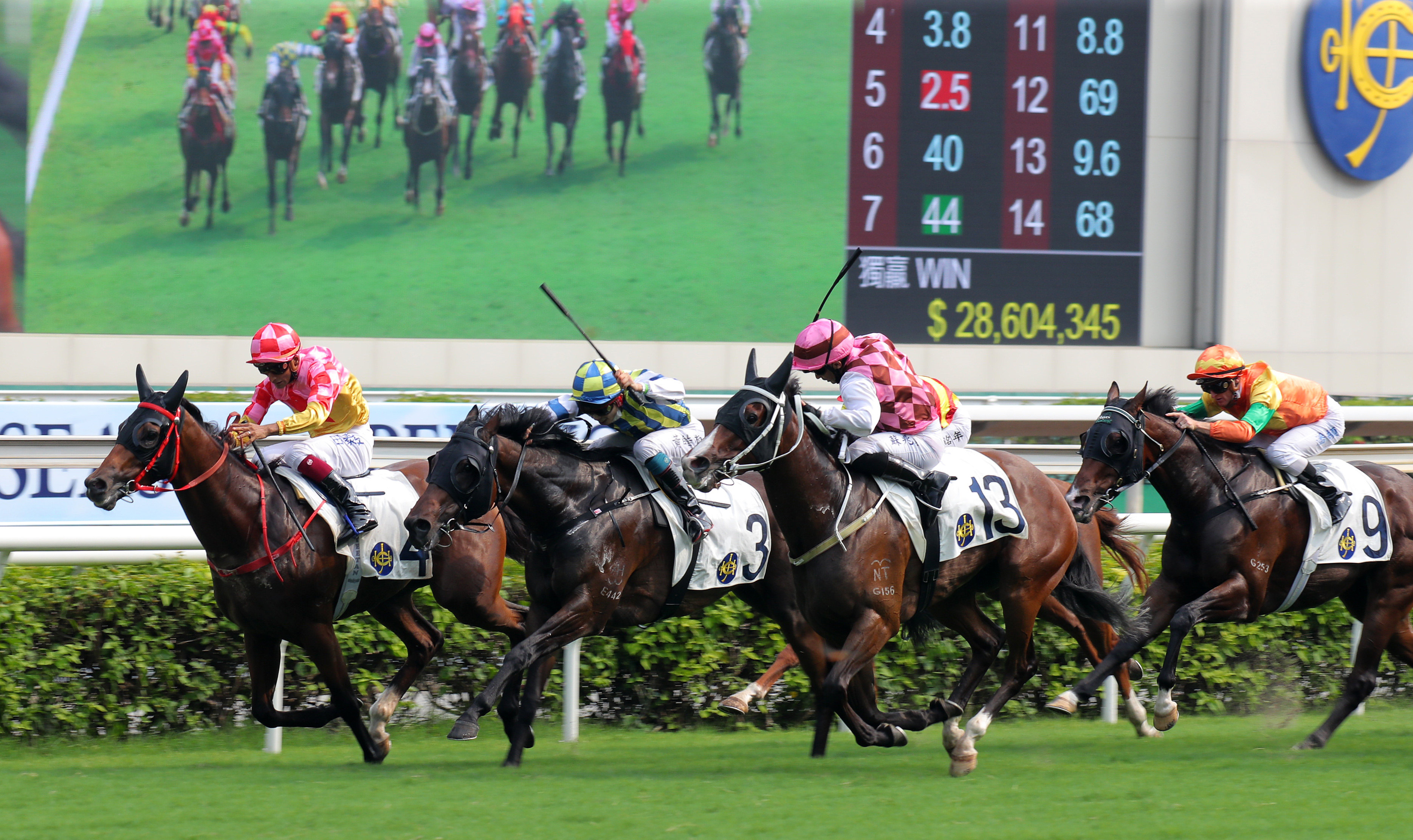 Amazing Victory salutes under Karis Teetan on the opening day of the season. Photos: Kenneth Chan