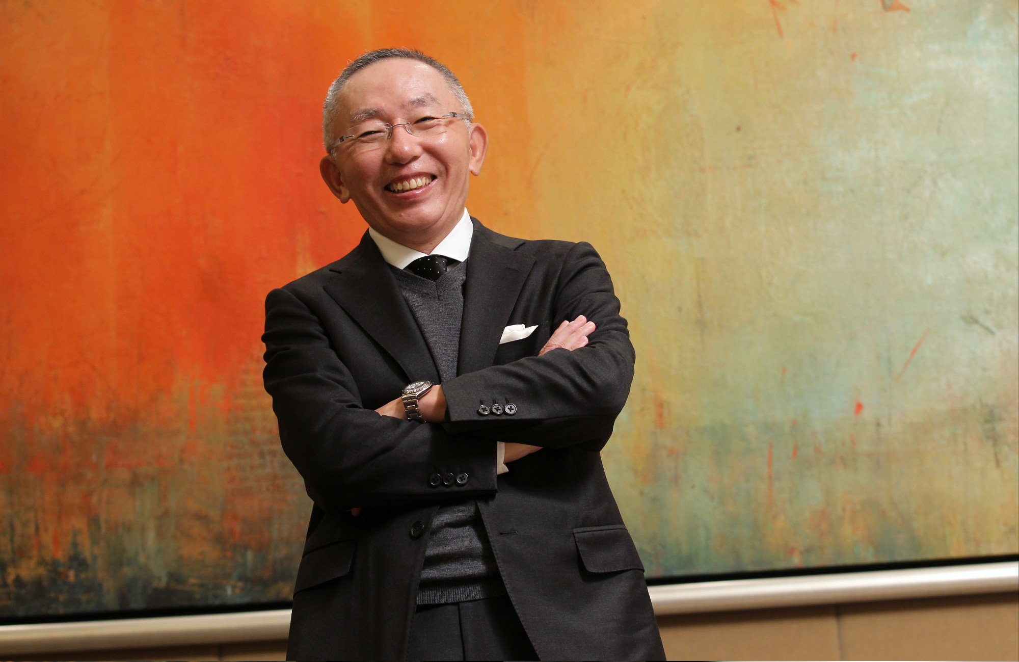 Tadashi Yanai is the founder and CEO of Fast Retailing from Japan. Photo: Edward Wong