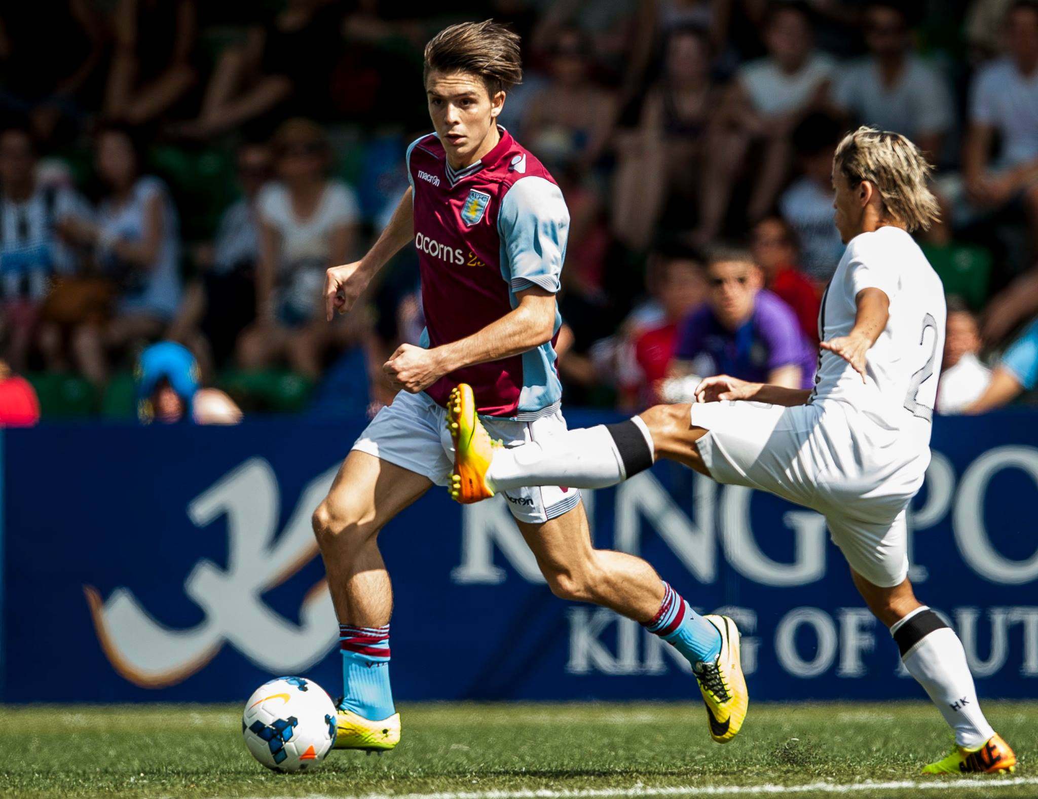 Jack Grealish playing for Aston Villa in the 2014 Soccer Sevens. Photo: Handout