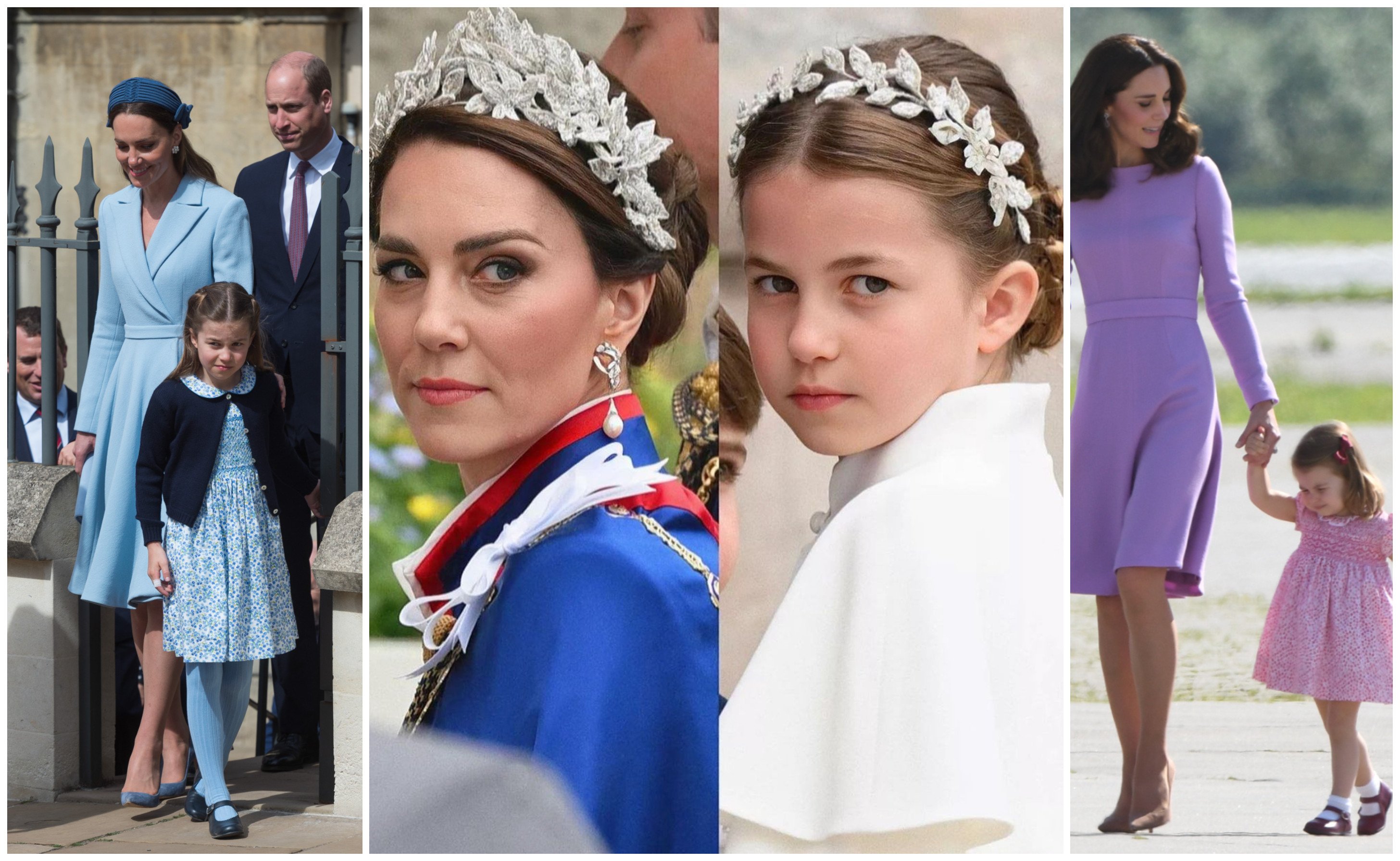 Princess Charlotte might only be eight years old, but she’s already channelling her mum Kate Middleton. Photos: GC images, @hrhprincesscharlottee/Instagram, AFP