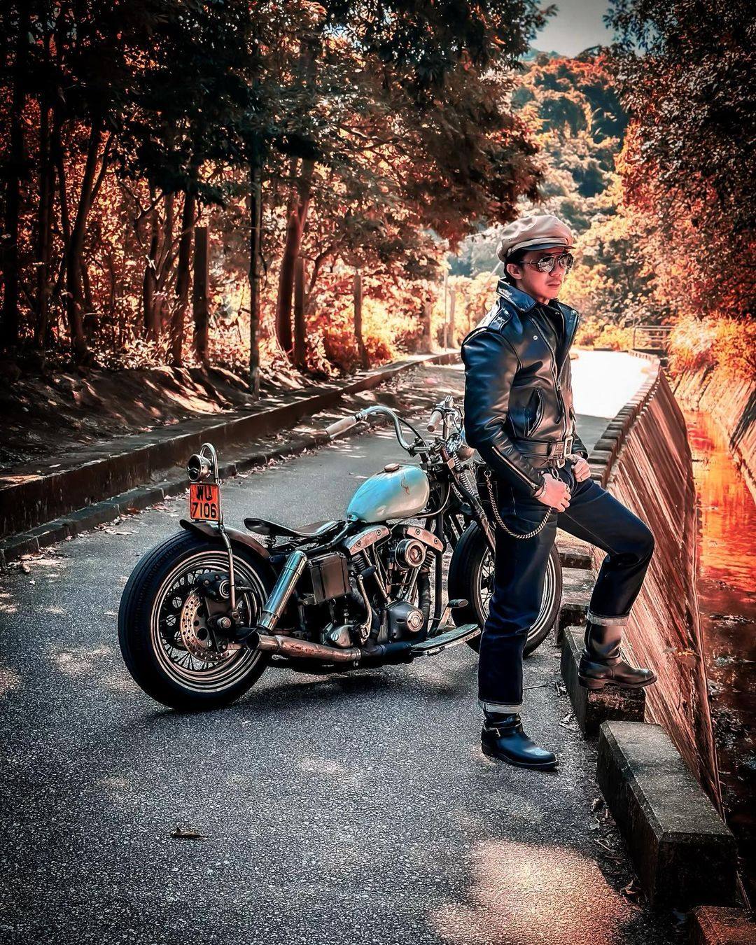 Hong Kong actor and singer Louis Cheung is an avid motorbike collector. Photo: @louischeung2013/Instagram 