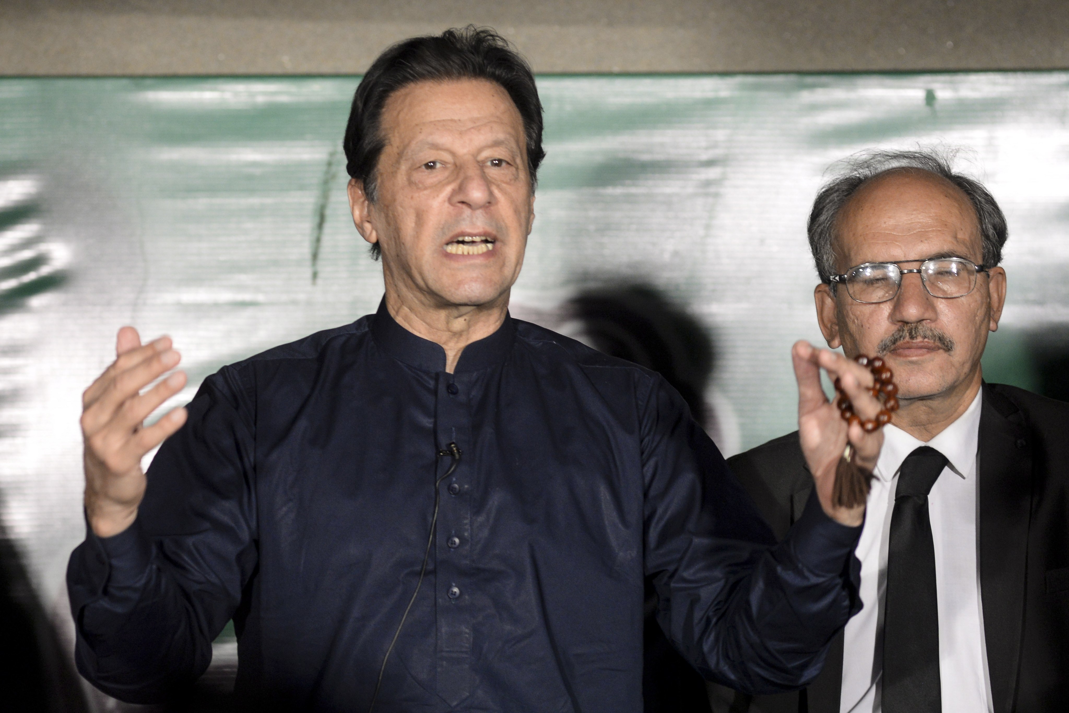 Imran Khan’s Pakistan Tehreek-e-Insaf [PTI] party could be banned. EPA-EFE