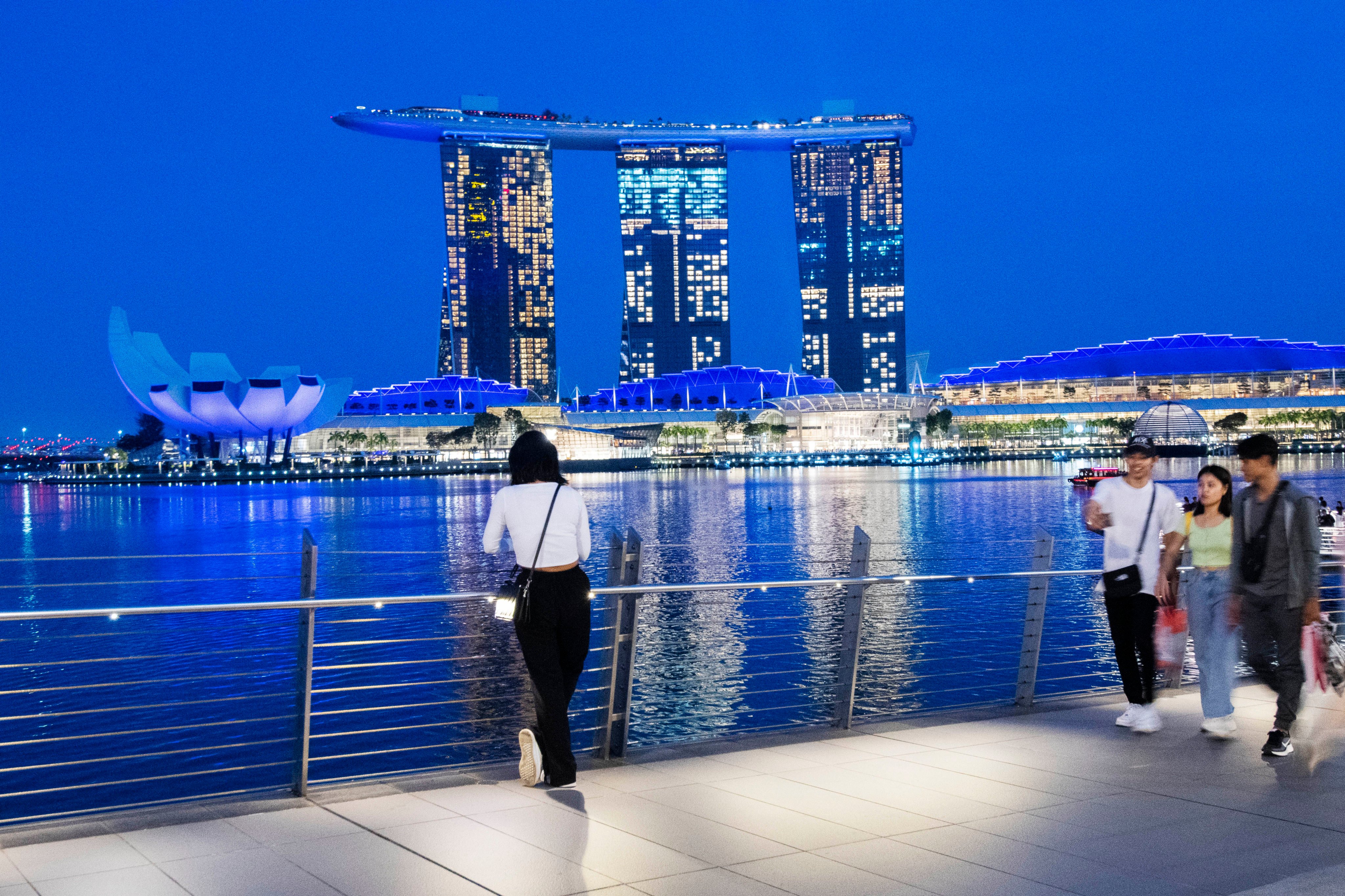 The Marina Bay Sands casino in Singapore. Photo: Xinhua