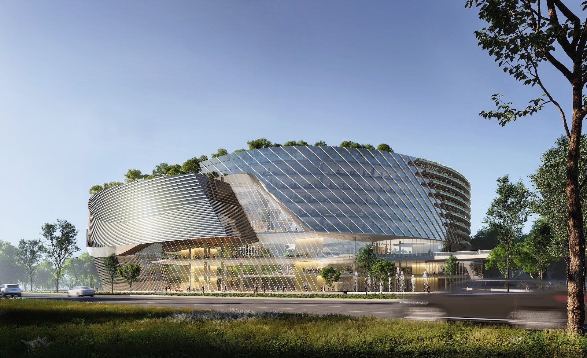 Illustration of Changxin Memory Technologies’ research and development building in Hefei, capital of Anhui province in eastern China. Photo: Handout