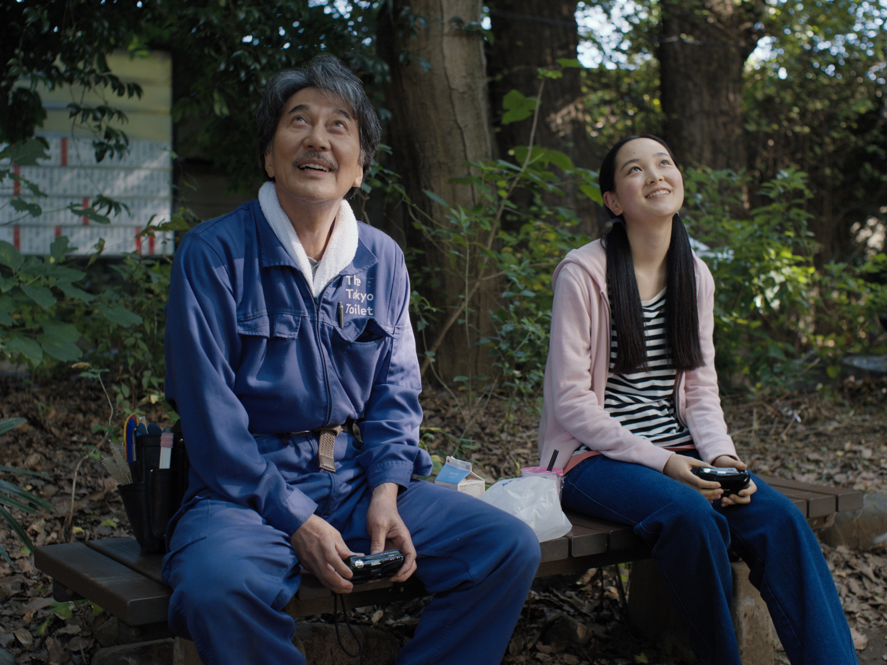 Koji Yakusho (left) plays a toilet cleaner in “Perfect Days”, directed by Wim Wenders.