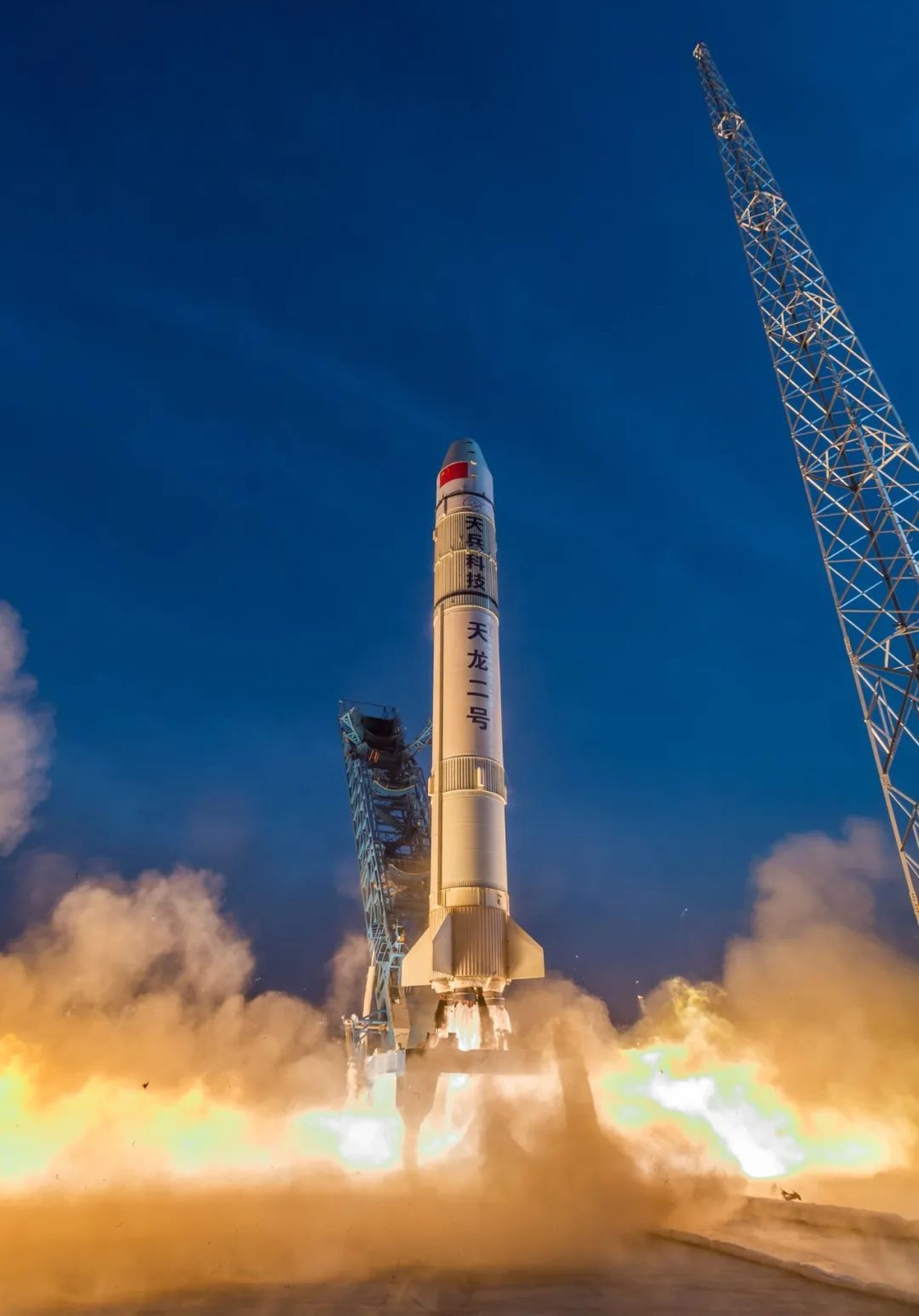 Space Pioneer, an emerging Chinese company, marked a milestone in April, sending up the first rocket powered by aviation kerosene made from coal. Photo: Weibo