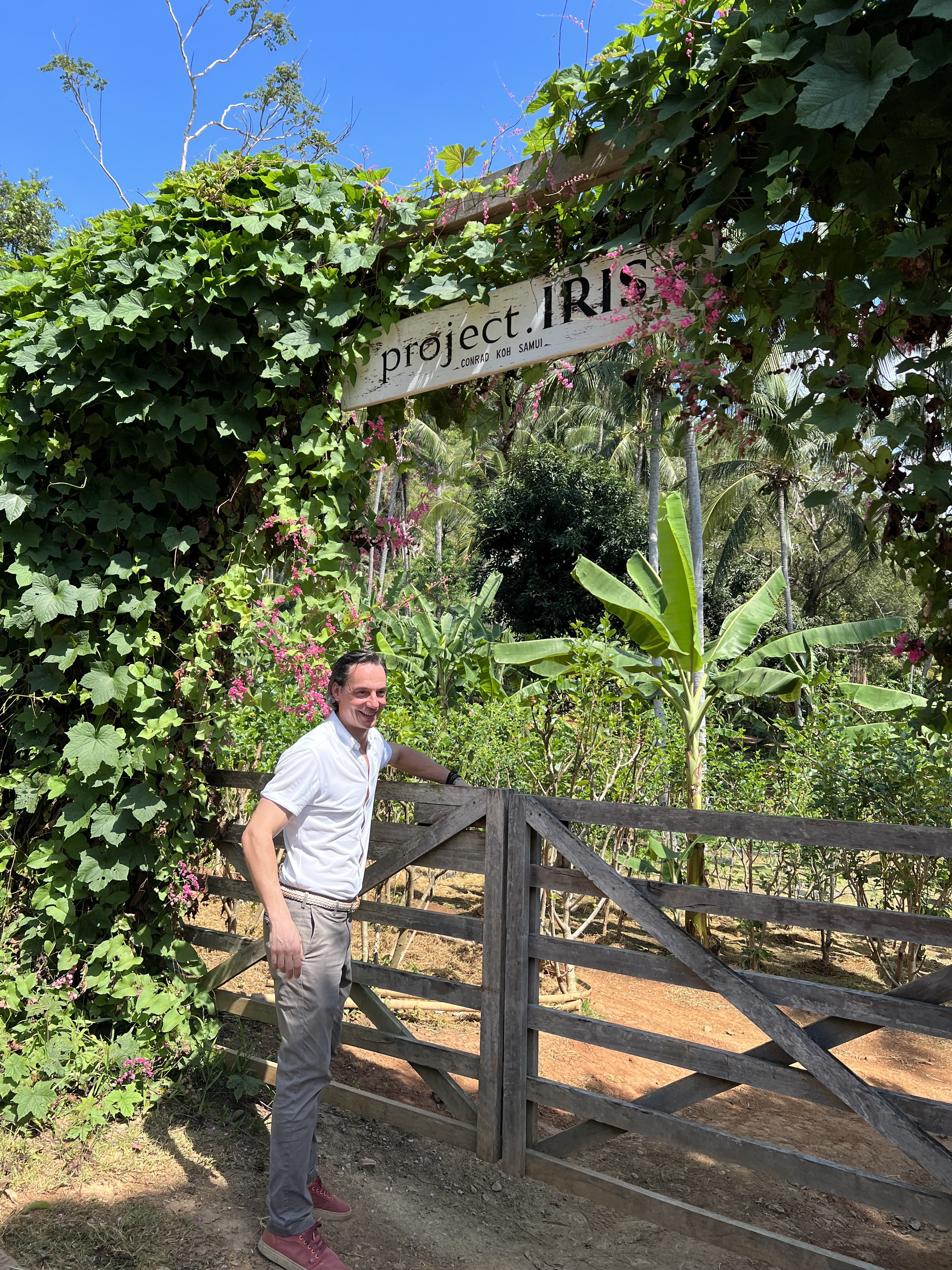 With a farm on the estate, hydroponics and even an in-house butcher, the Conrad Koh Samui has set a high bar when it comes to farm-to-table dining in Southeast Asia. Above: general manager Ruben Dario Gabino at Iris Farm. Photo: Karen Tee