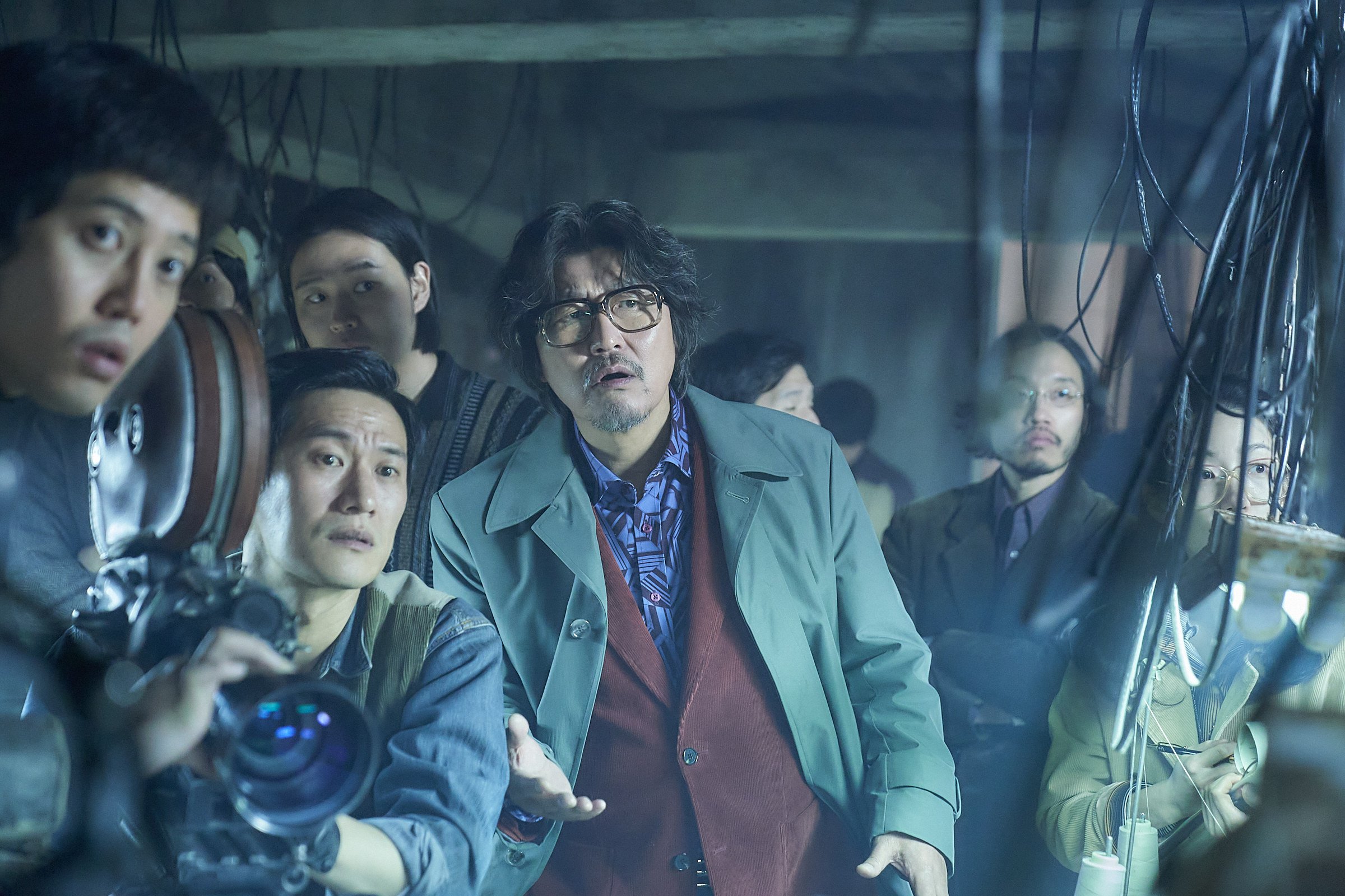 Song Kang-ho (centre) in a still from “Cobweb” (category TBC), a Korean film directed by Kim Jee-woon. Im Soo-jung, Oh Jung-se co-star.