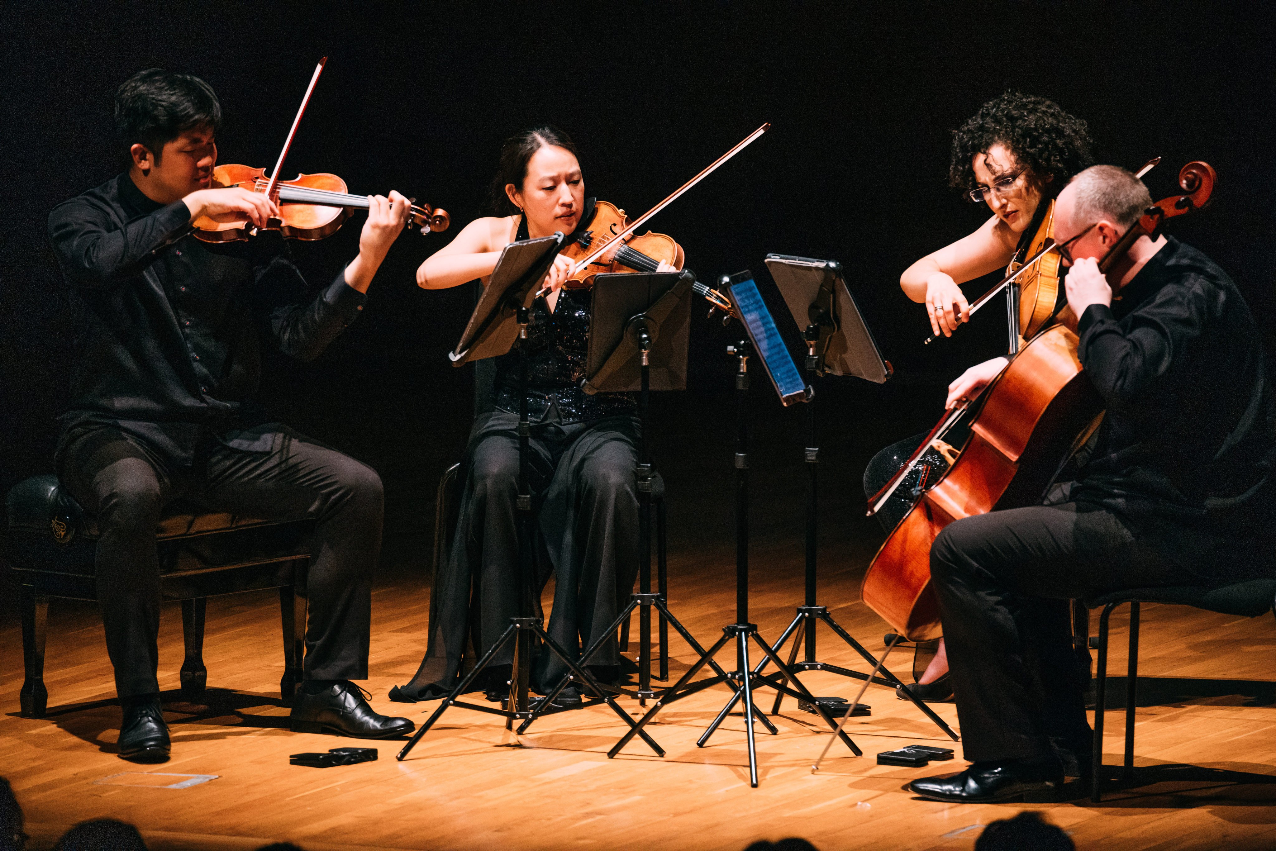 The Verona Quartet performing on May 22, 2023 at the Hong Kong City Hall. The concert, part of the French May festival, was presented by Premiere Performances of Hong Kong. The programme featured works by Bartók, Ravel and Beethoven. Photo: Kenny Cheung / PPHK)
