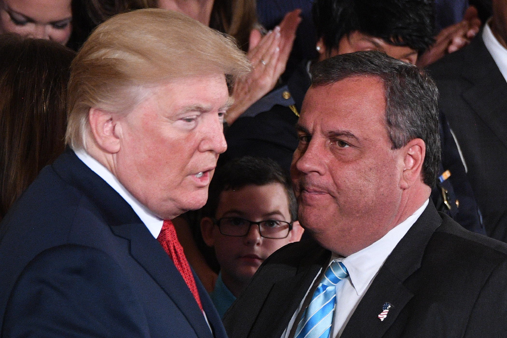 Former New Jersey governor Chris Christie (right) will challenge Donald Trump for the Republican presidential nomination. Photo: TNS