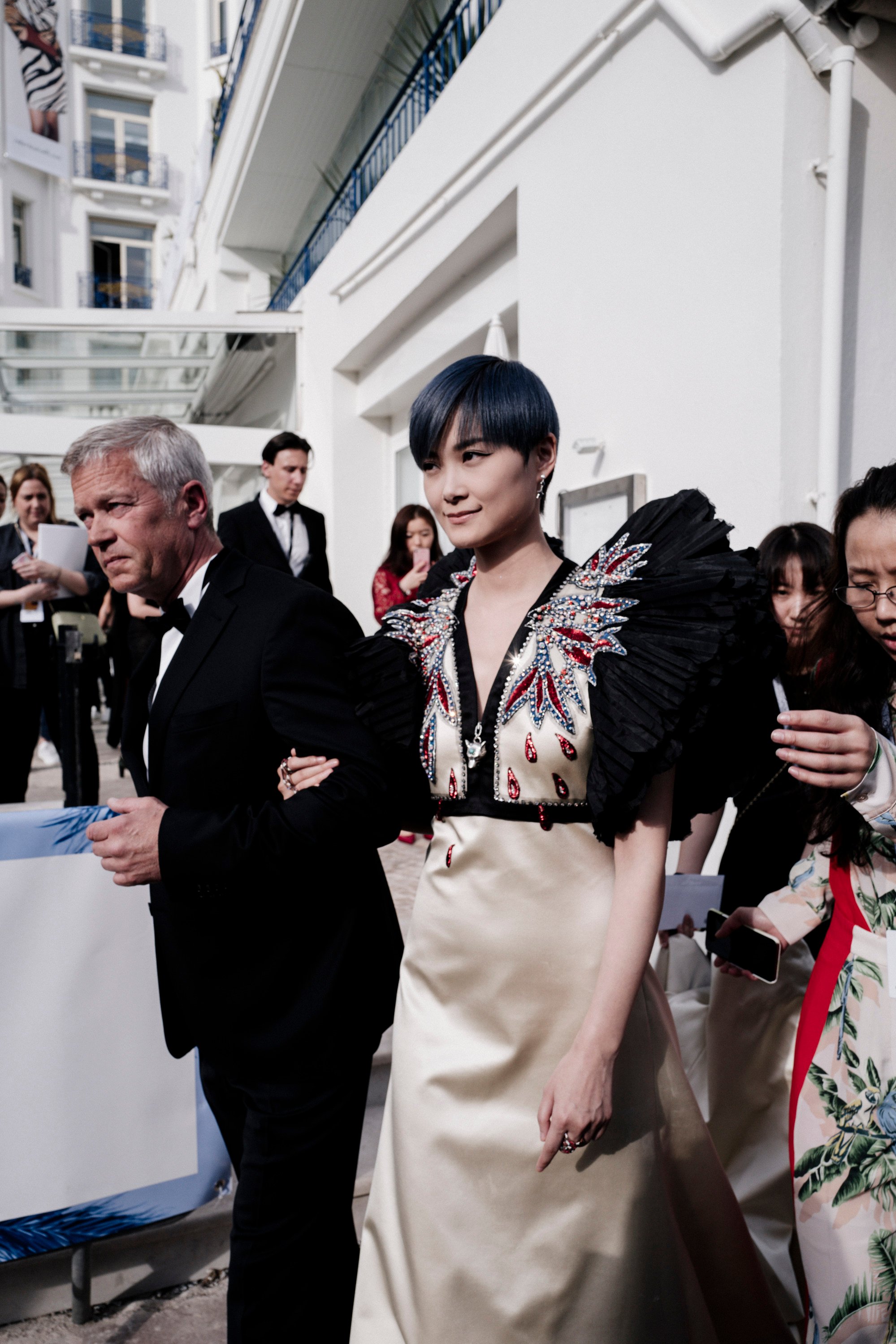 The Givenchy Three — HoYeon Jung in Louis Vuitton 28th Annual Screen