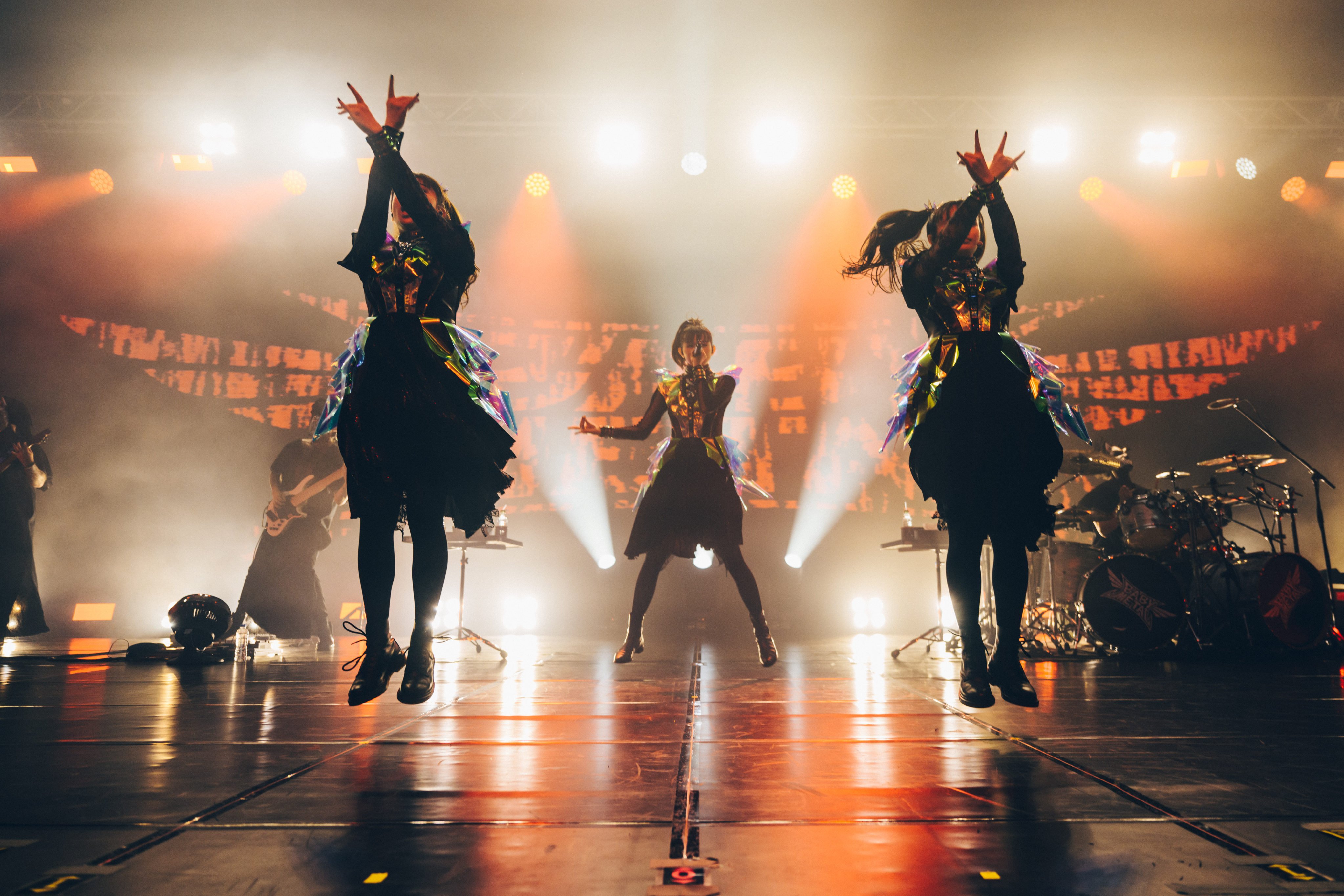 Babymetal, a kawaii metal trio from Japan, perform in Hong Kong at AsiaWorld-Expo. Photo: courtesy of iMe/Asia Music Group