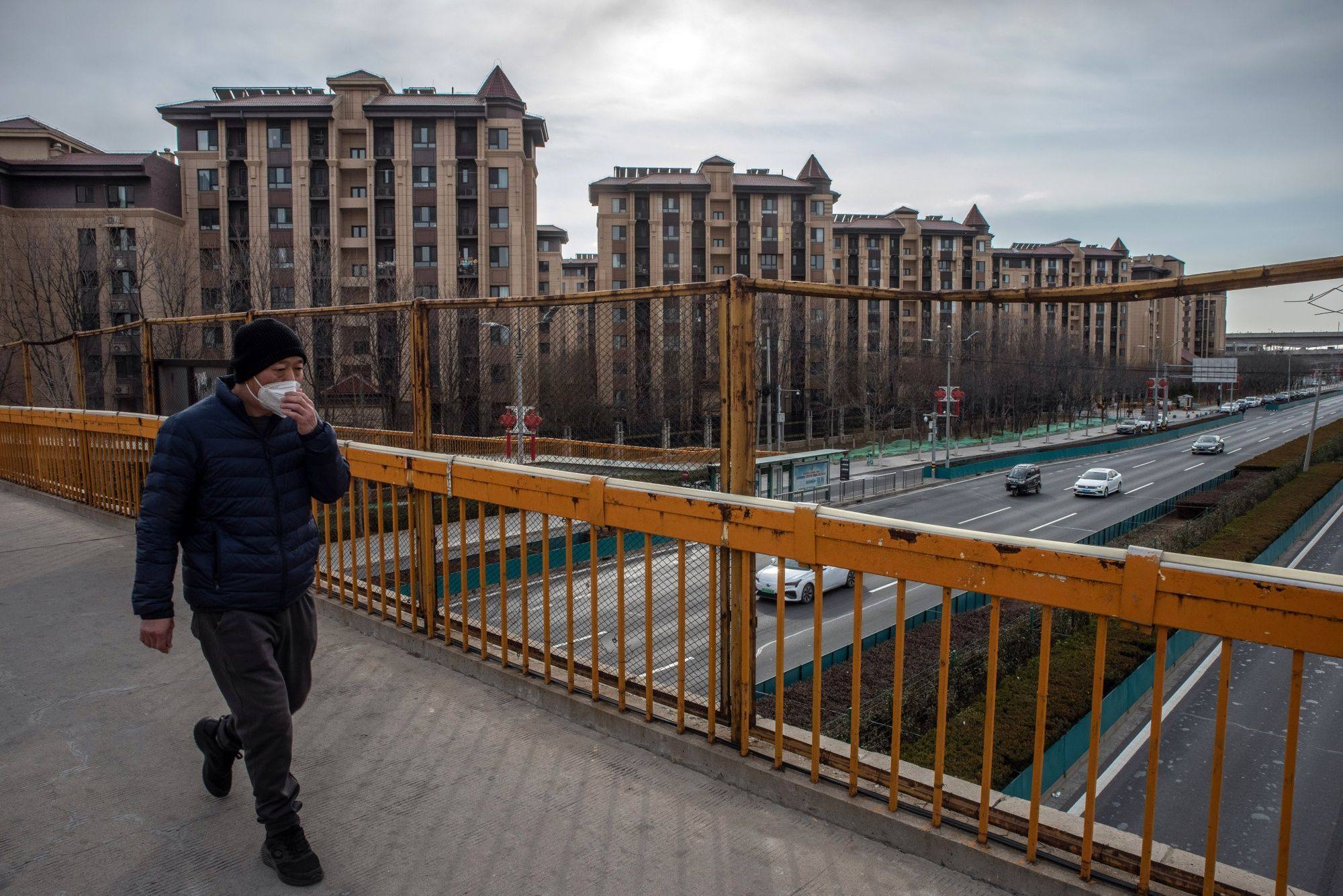 Residential buildings at the Hai Yue Cheng property project, developed by Sichuan Languang Development in Beijing, pictured on December 22, 2022. Photo: Bloomberg