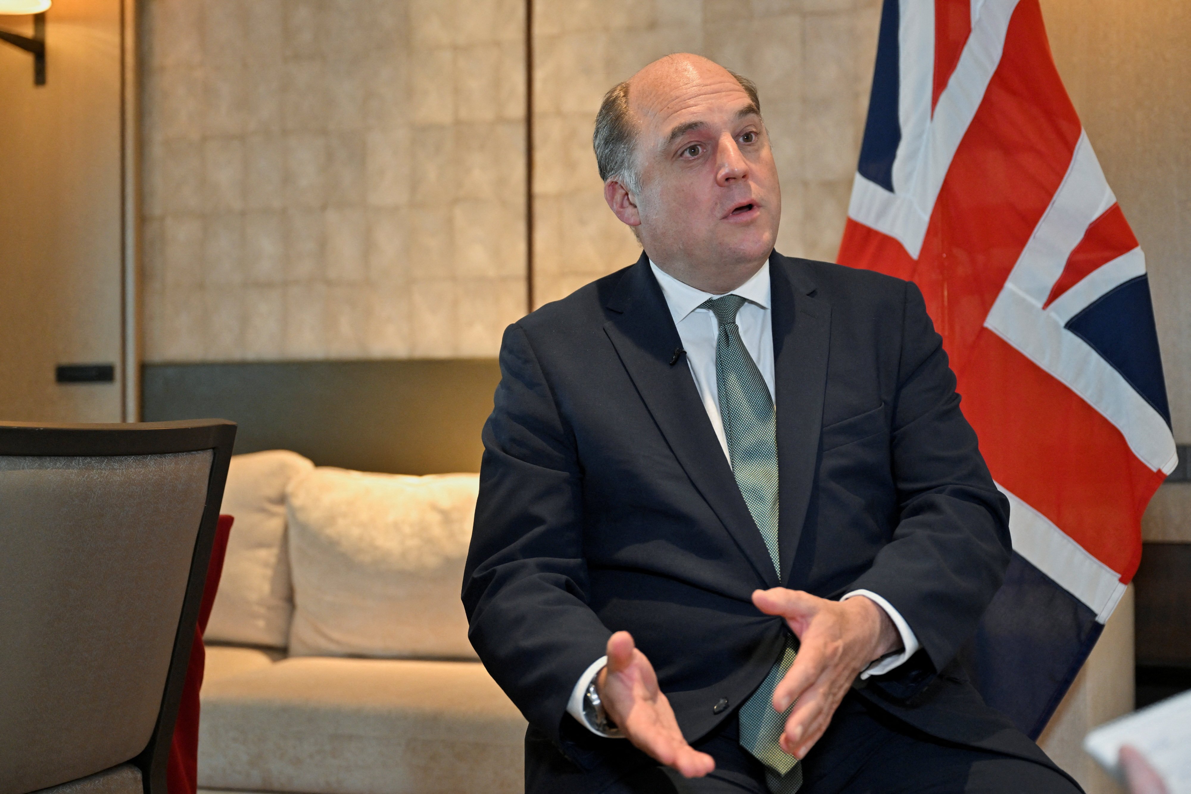 British Secretary of State for Defence Ben Wallace. Photo: Reuters