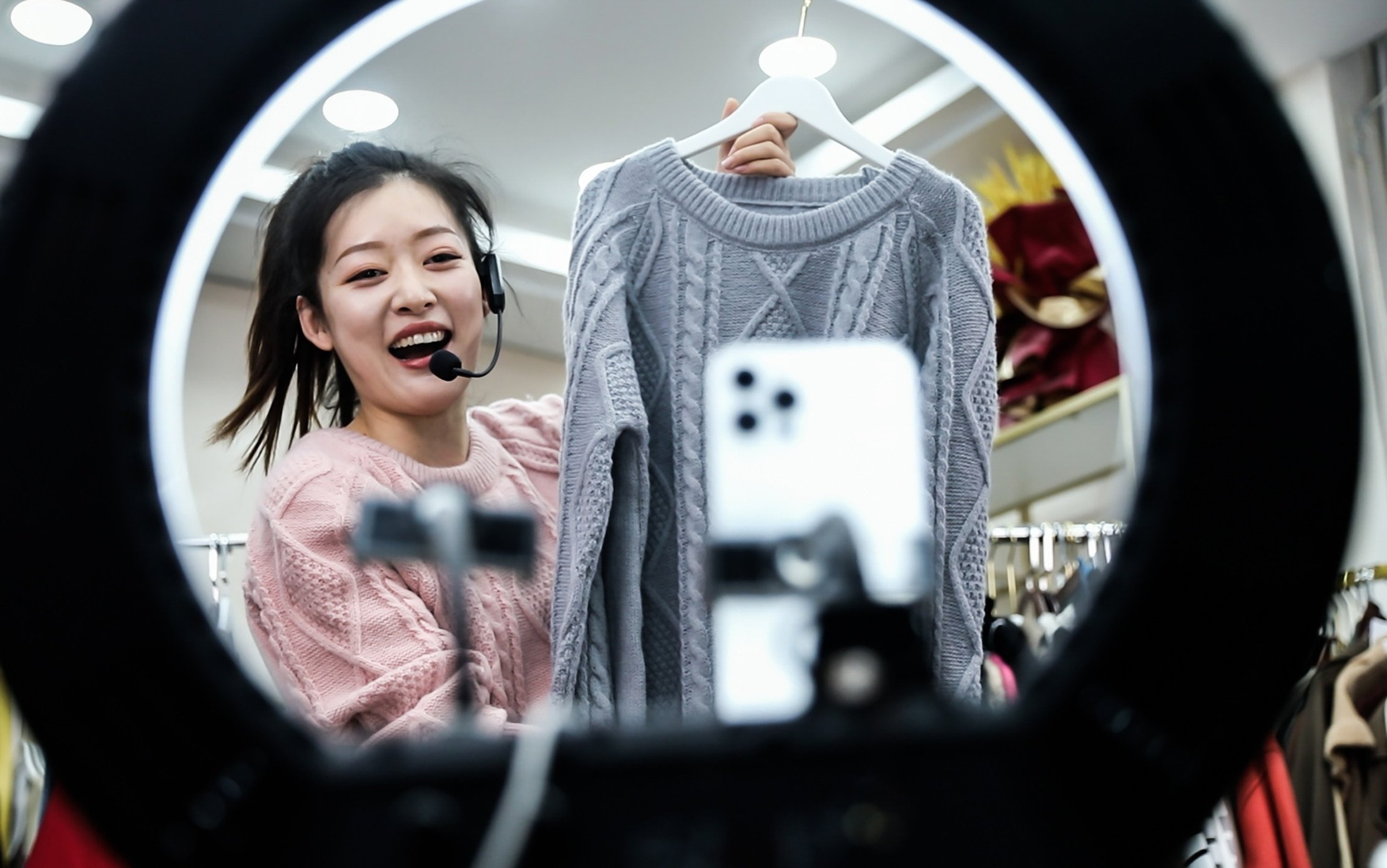 Flexible workers in China are finding employment in a range of sectors, including live-streaming and social media content creation. Photo: Getty Images