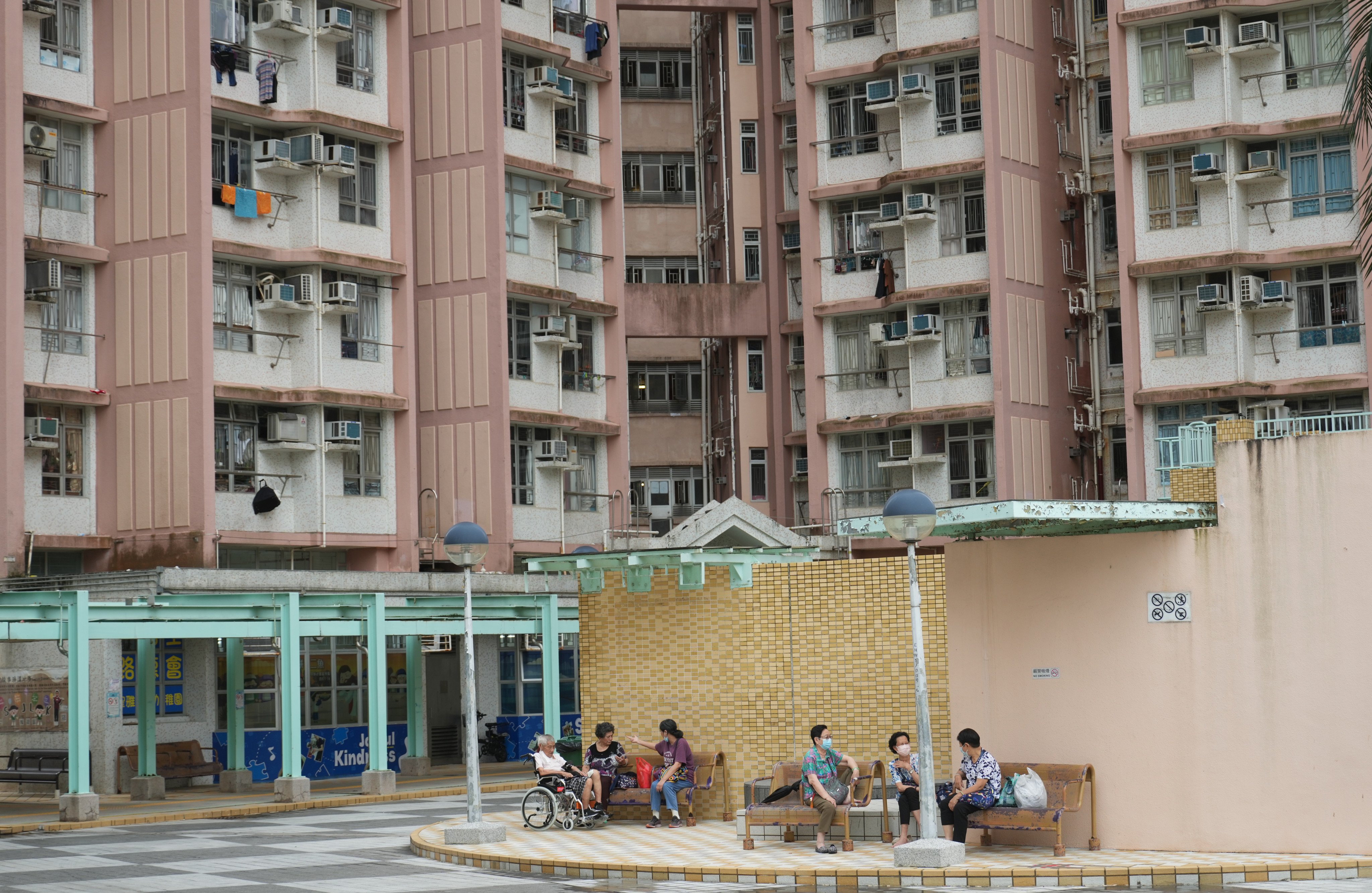 Hing Wah Estate, a public housing estate in Chai Wan, on May 23.  An outcry over the abuse of the government’s subsidised housing schemes was sparked after murder victim  Abby Choi’s ex-father-in-law was found to own a subsidised flat despite having a HK$73 million property under his name. Photo: Sam Tsang