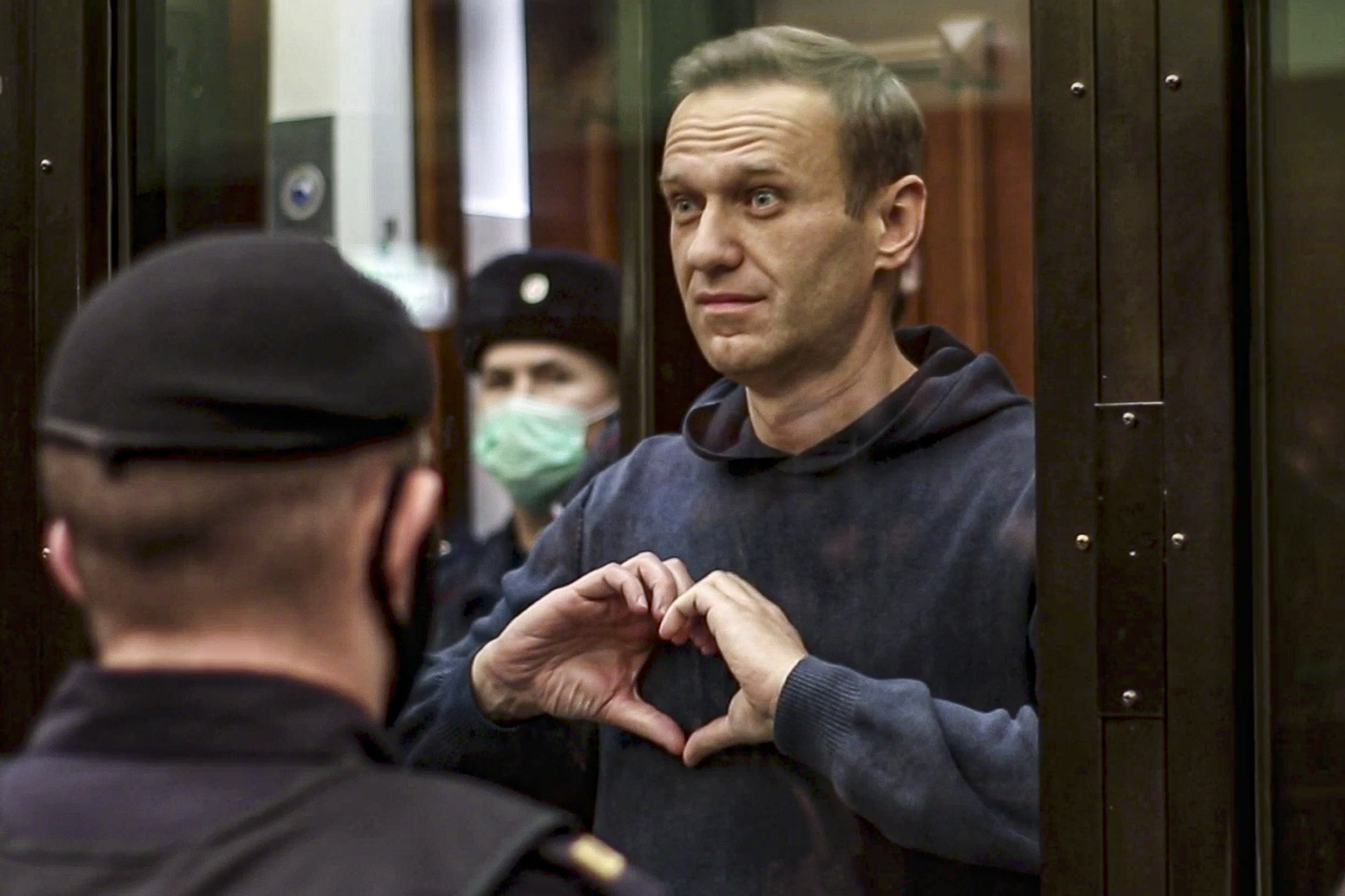 Navalny said in a social media post on Sunday that he sees his prison term ‘just as an unpleasant part of my favourite job’ and thanked his supporters. Photo: via AP