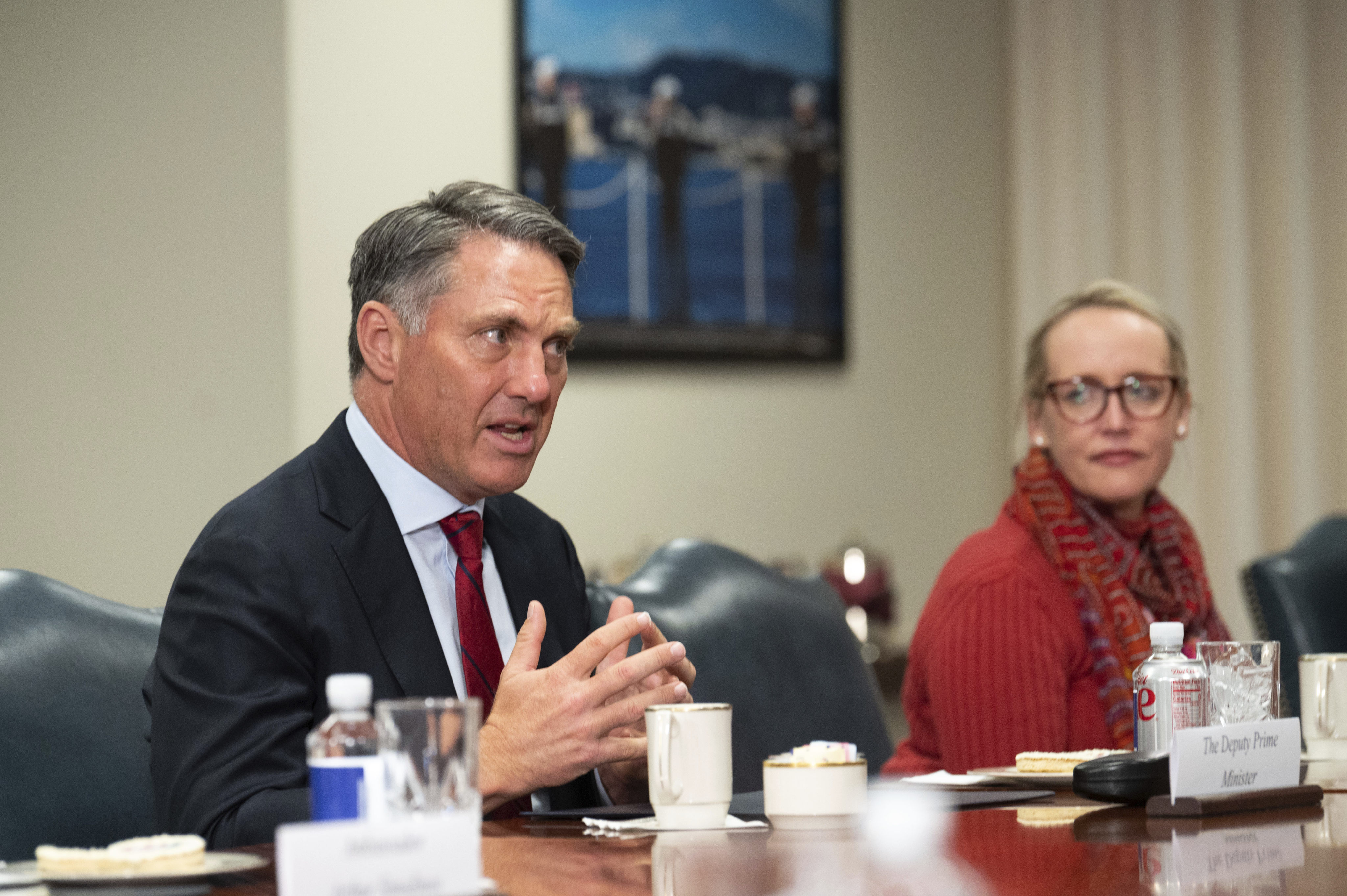 Australia’s Defence Minister Richard Marles said China could look to Australia’s communication approach  with its nuclear-powered submarine programme as the standard or model of “military transparency”. Photo: AP