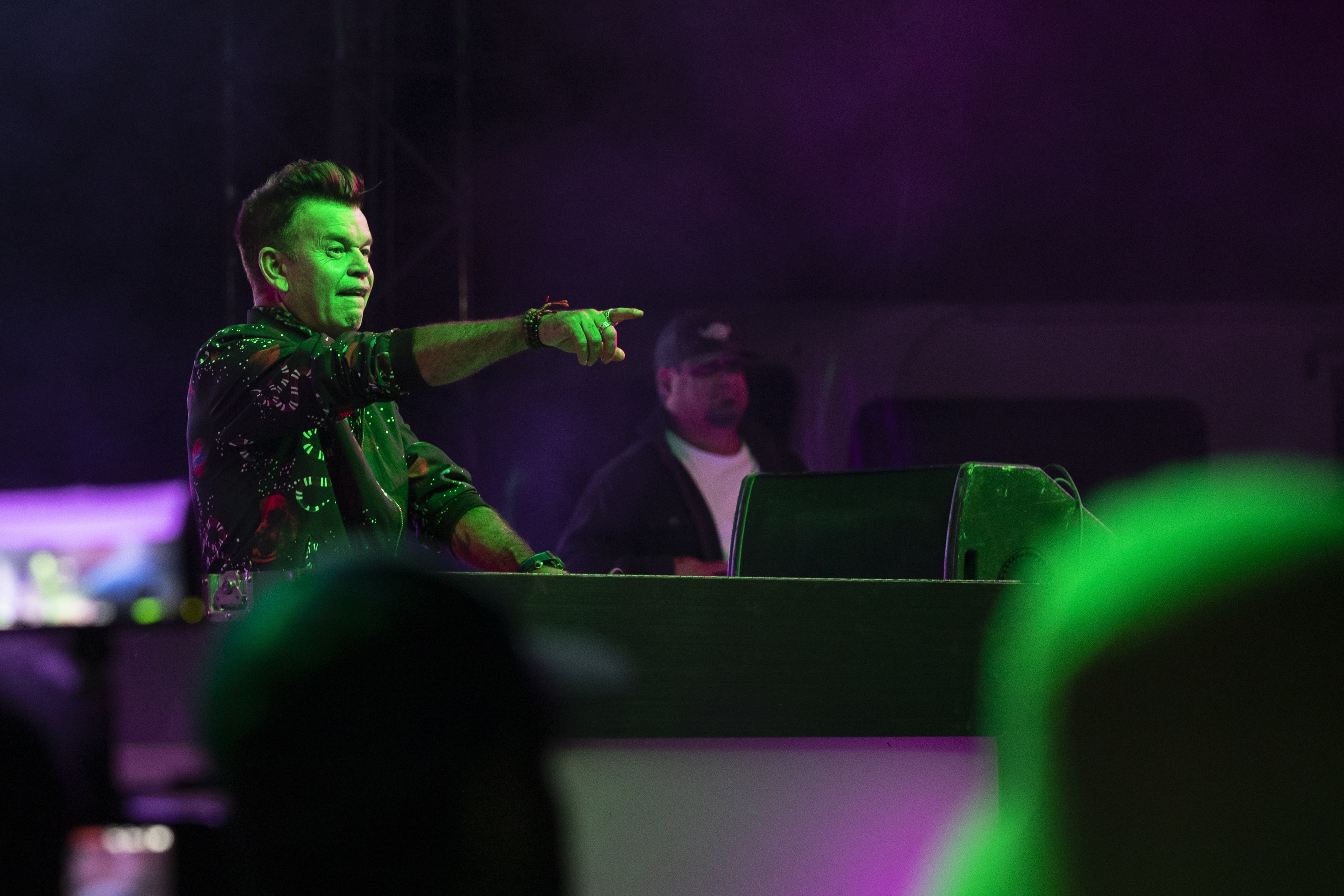 English DJ Paul Oakenfold performs in Hiko, Nevada, US in 2019. Oakenfold has been accused of sexual harassment by a former assistant. Photo: EPA-EFE