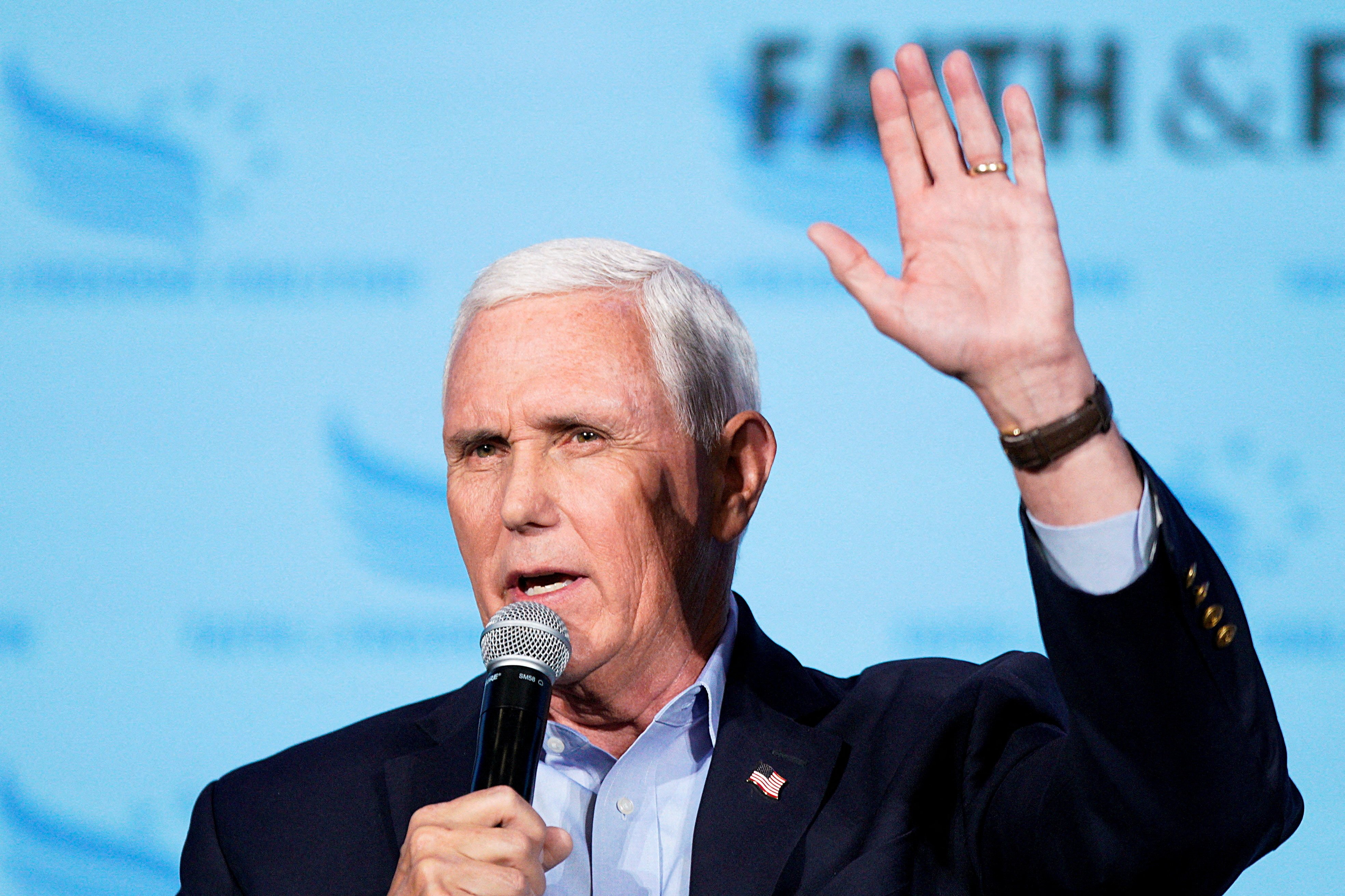 Former US Vice-President Mike Pence has announced his intention to challenge for the Republic nomination for the 2024 US presidential election. Photo: Reuters