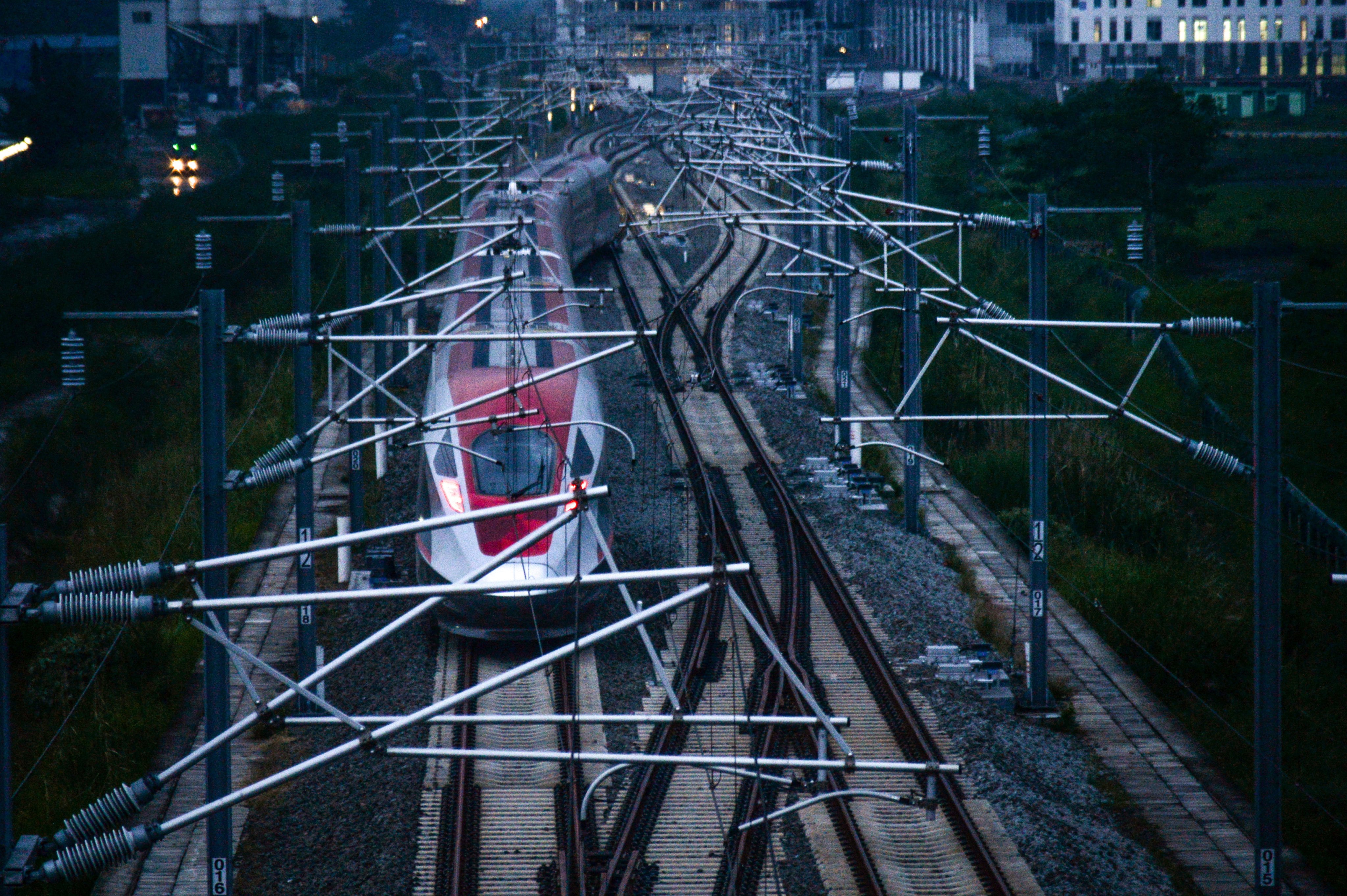 A high-speed train carries out a test run on the Jakarta-Bandung line in Tegalluar, Indonesia’s West Java province, last month. Photo: Antara Foto/Raisan Al Farisi via Reuters