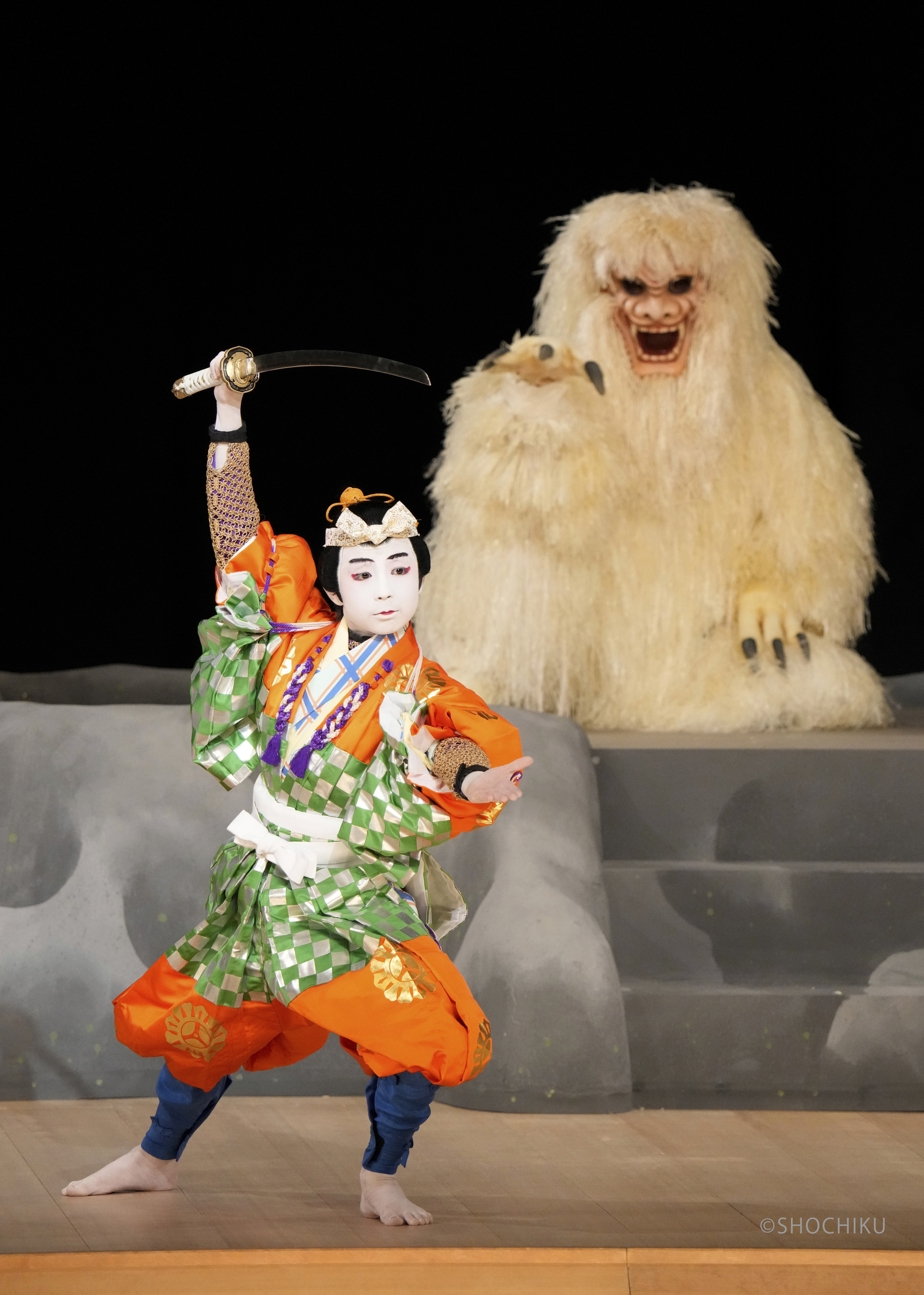 Maholo Terajima Ghnassia, also known as Maholo Onoe, made his debut in kabuki theatre in May in Tokyo, breaking traditions in the 420-year-old Japanese art form as he did so. Photo: AP