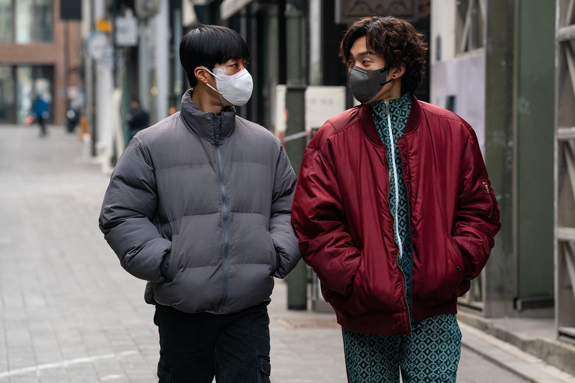 Woo Do-hwan (left) and Lee Sang-yi in a still from “Bloodhounds”. Photo: Netflix