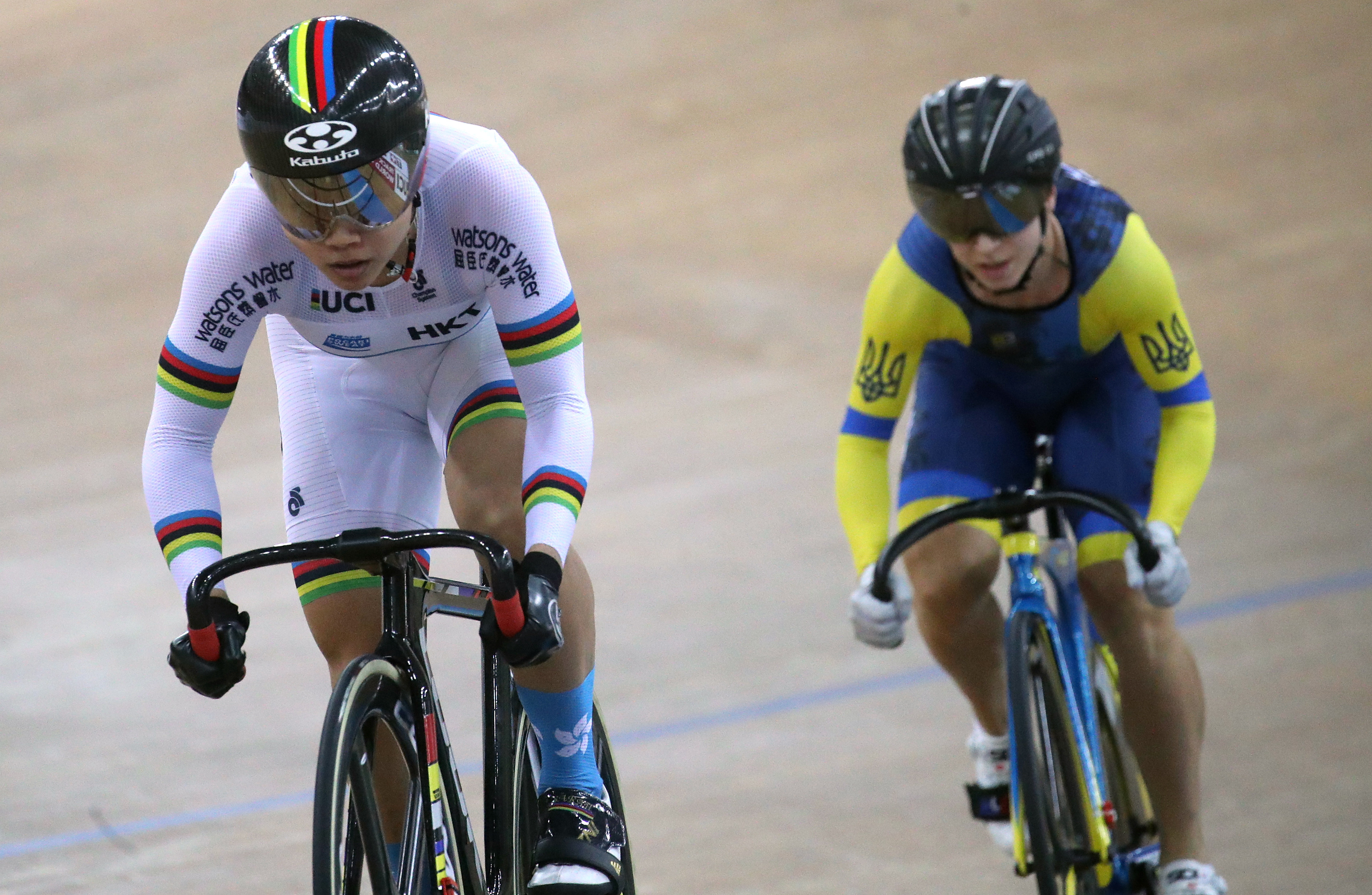 Hong Kong cycling star  Sarah Lee (left), shown in action during the 2019 Hong Kong Track Cycling World Cup, confirmed her retirement from the sport on Monday. Photo: Winson Wong