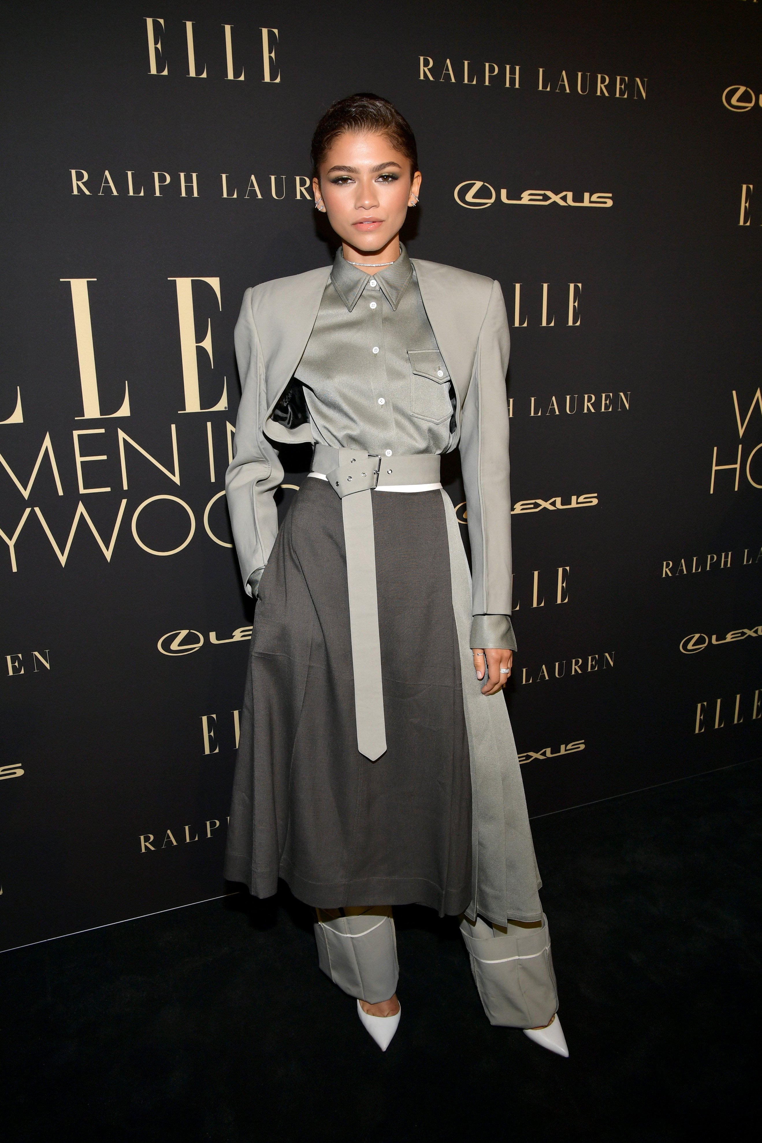 Zendaya attends an Elle event  in California wearing Peter Do in 2019. Photo: Getty Images