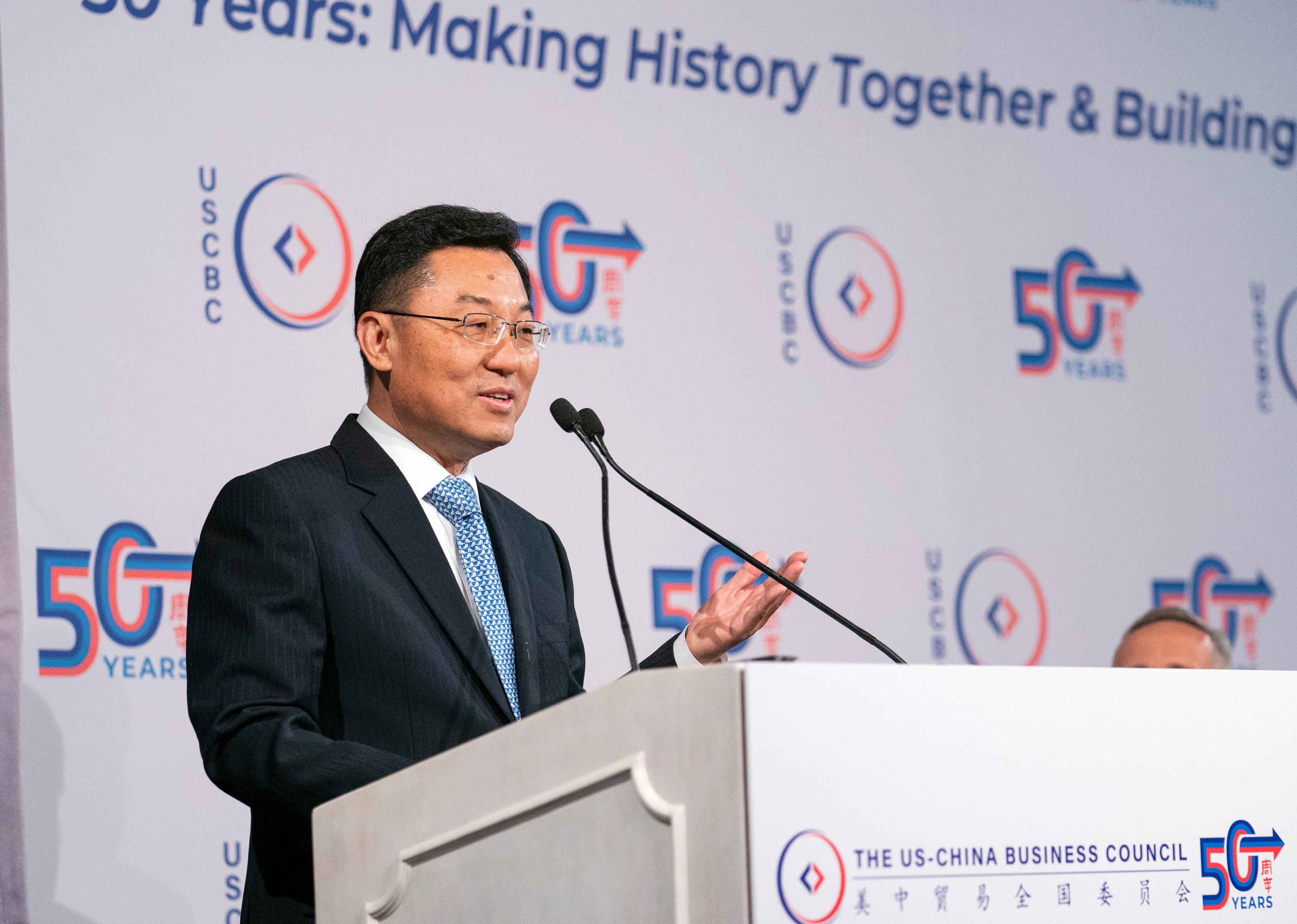 China’s ambassador to the US Xie Feng told American business leaders that “no one wants peaceful reunification more than China does”. Photo: China’s US embassy