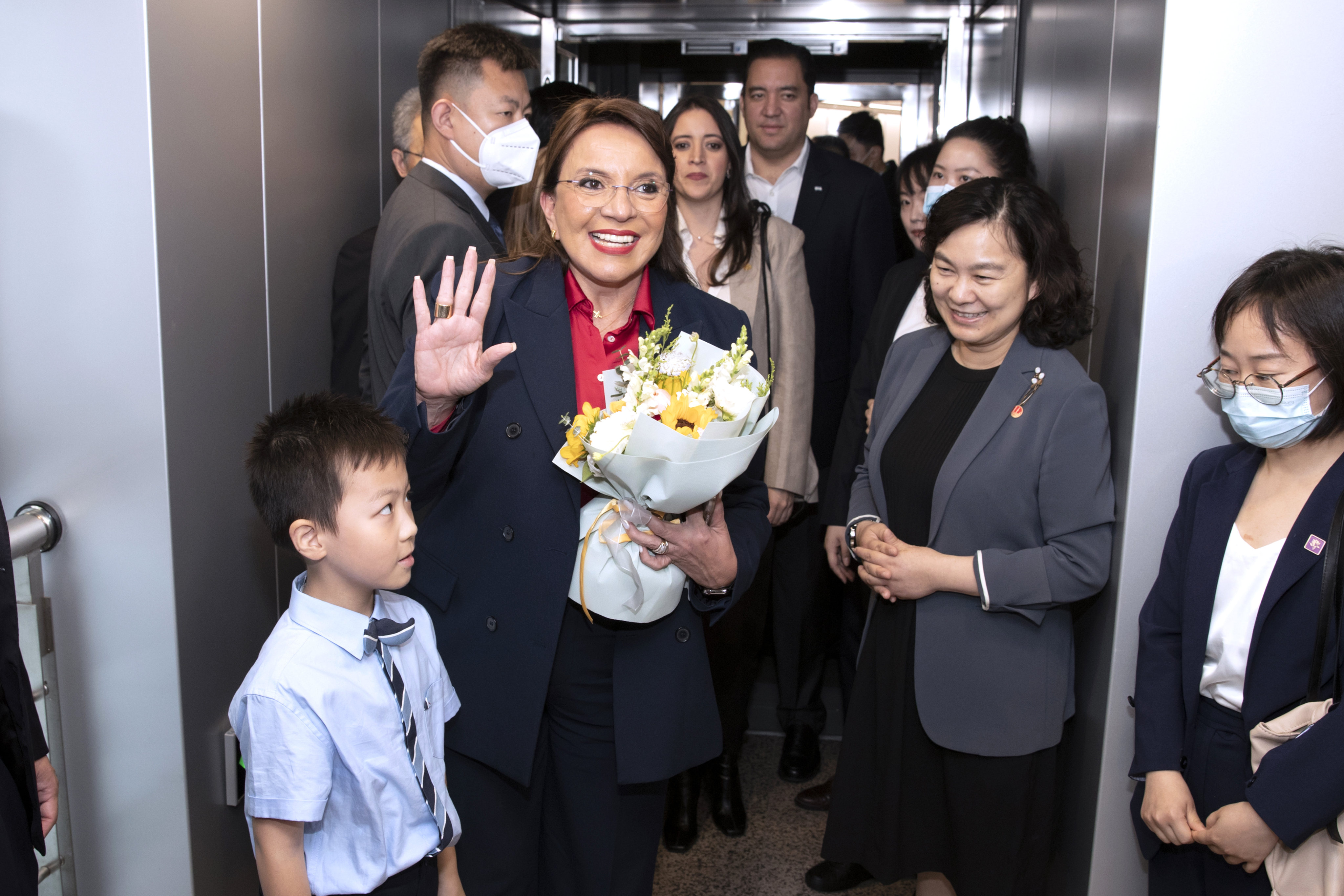 Honduran President Xiomara Castro arrives in Shanghai on Friday on a visit that is expected to boost economic ties between the two nations. Photo: Xinhua
