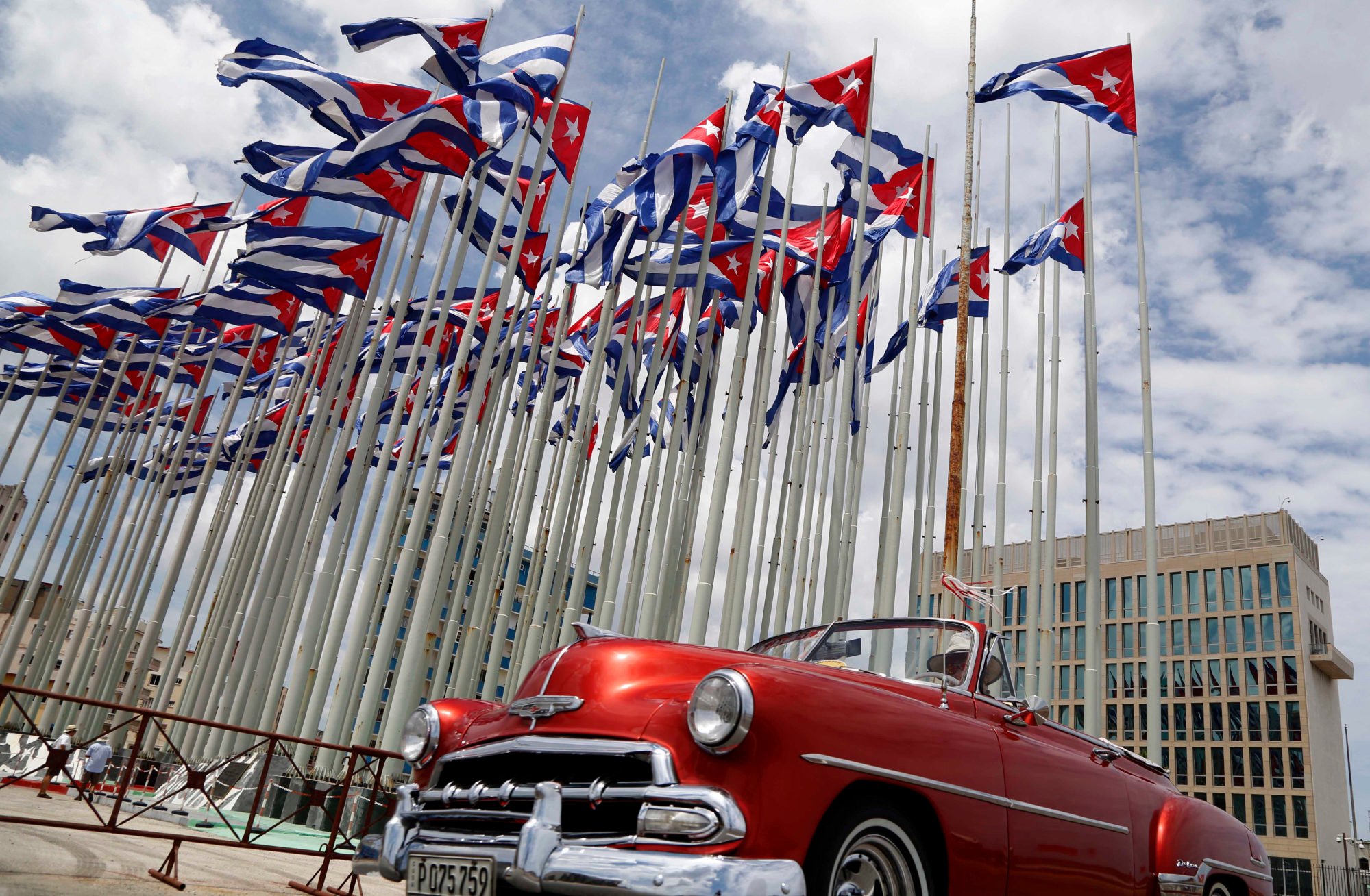 Cuban flags in Havana. The agreement for the surveillance facility reportedly involved Beijing paying Havana billions of US dollars. Photo: AP