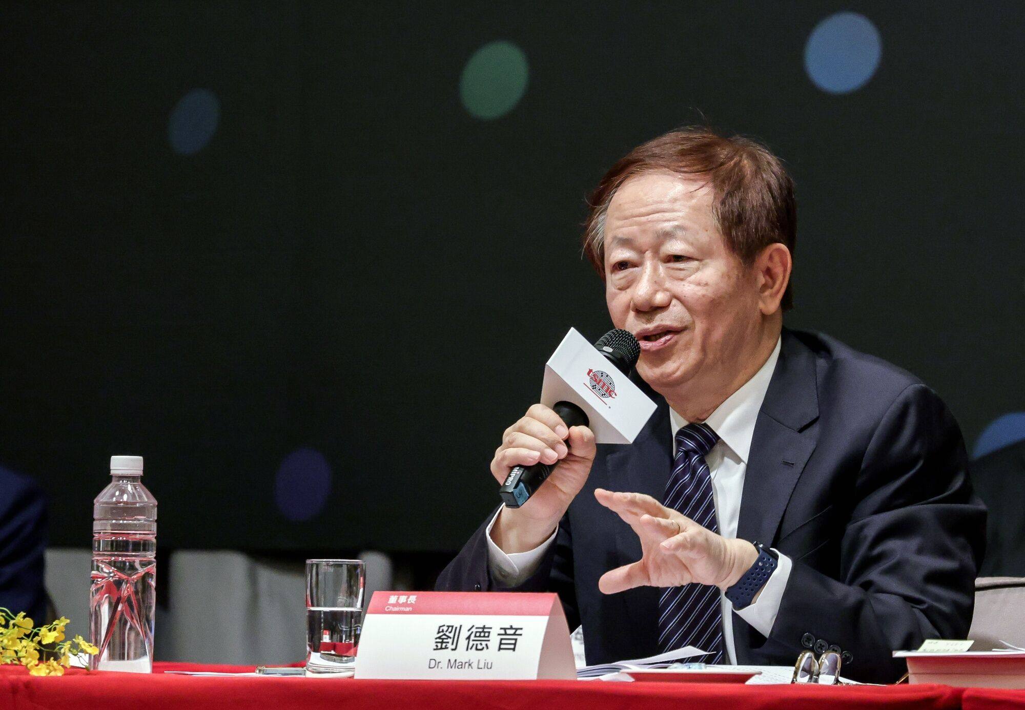 Mark Liu, chairman of Taiwan Semiconductor Manufacturing Co. (TSMC),   said Taiwan’s semiconductor industry “plays a stabilising role amid global geopolitical tensions”. Photo: I-Hwa Cheng/Bloomberg