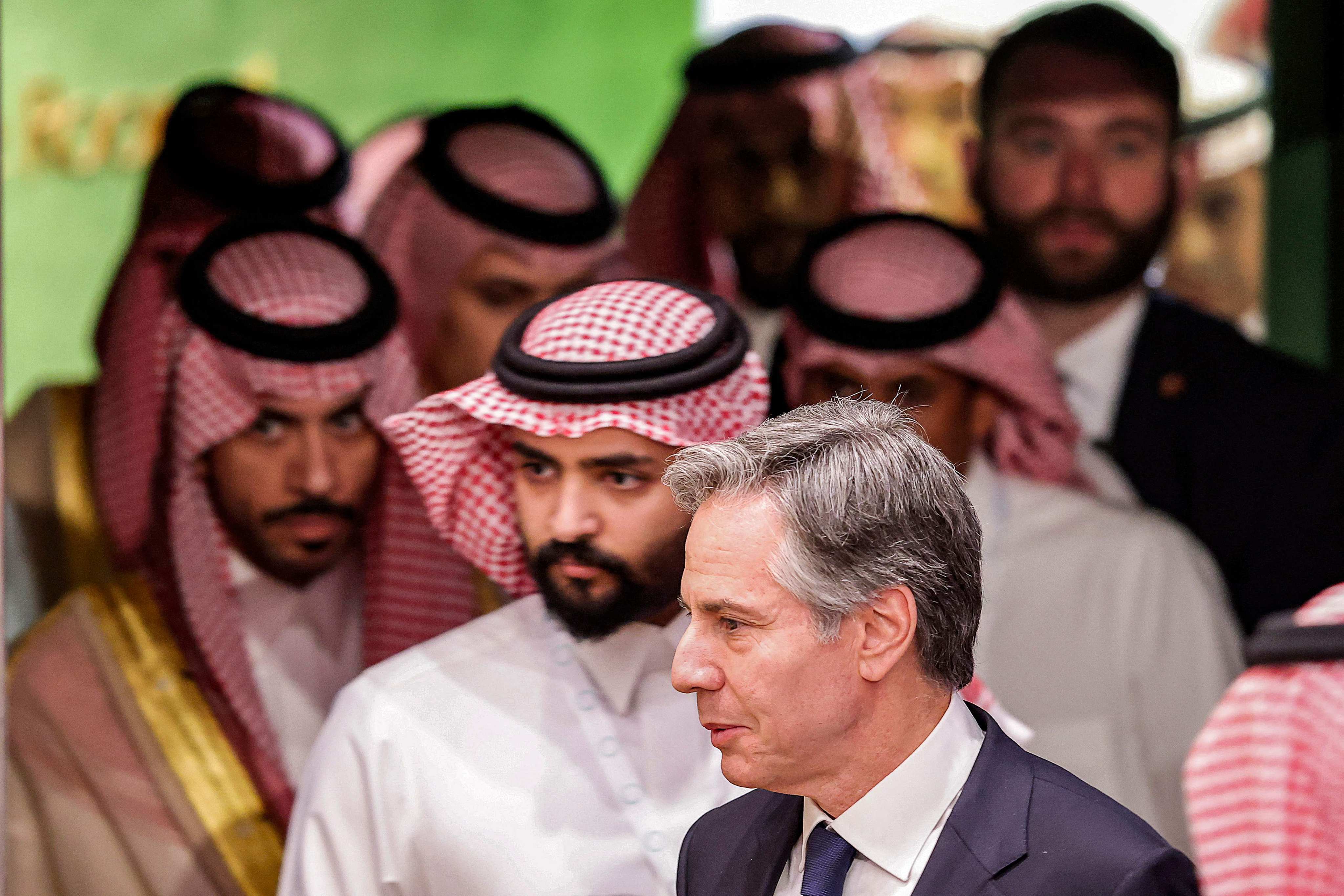 US Secretary of State Antony Blinken in Riyadh last week, the second top US official to visit Saudi Arabia within a month. Photo: AFP